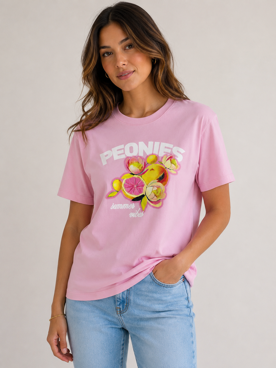 Peonies T-Shirt (Pink)