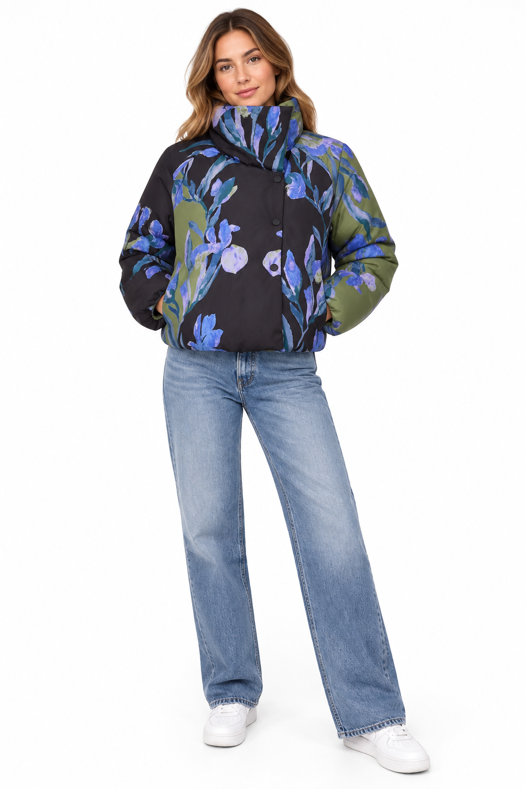 Sabine Padded Jacket (Black/Floral)