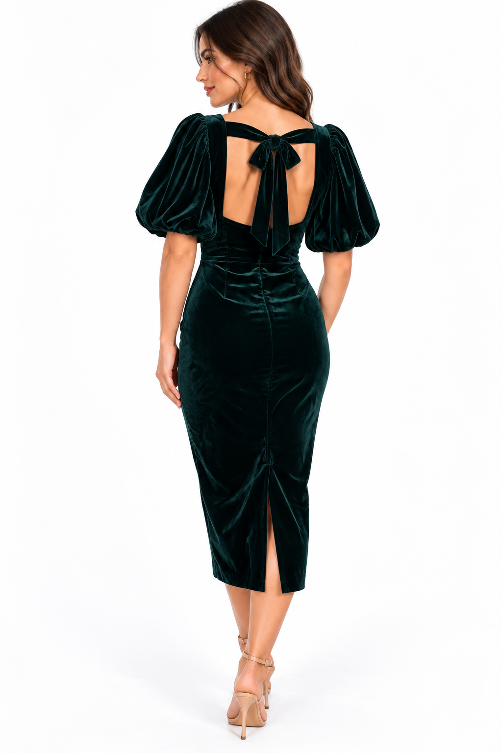 The Emberlyn Midi Dress (Green)