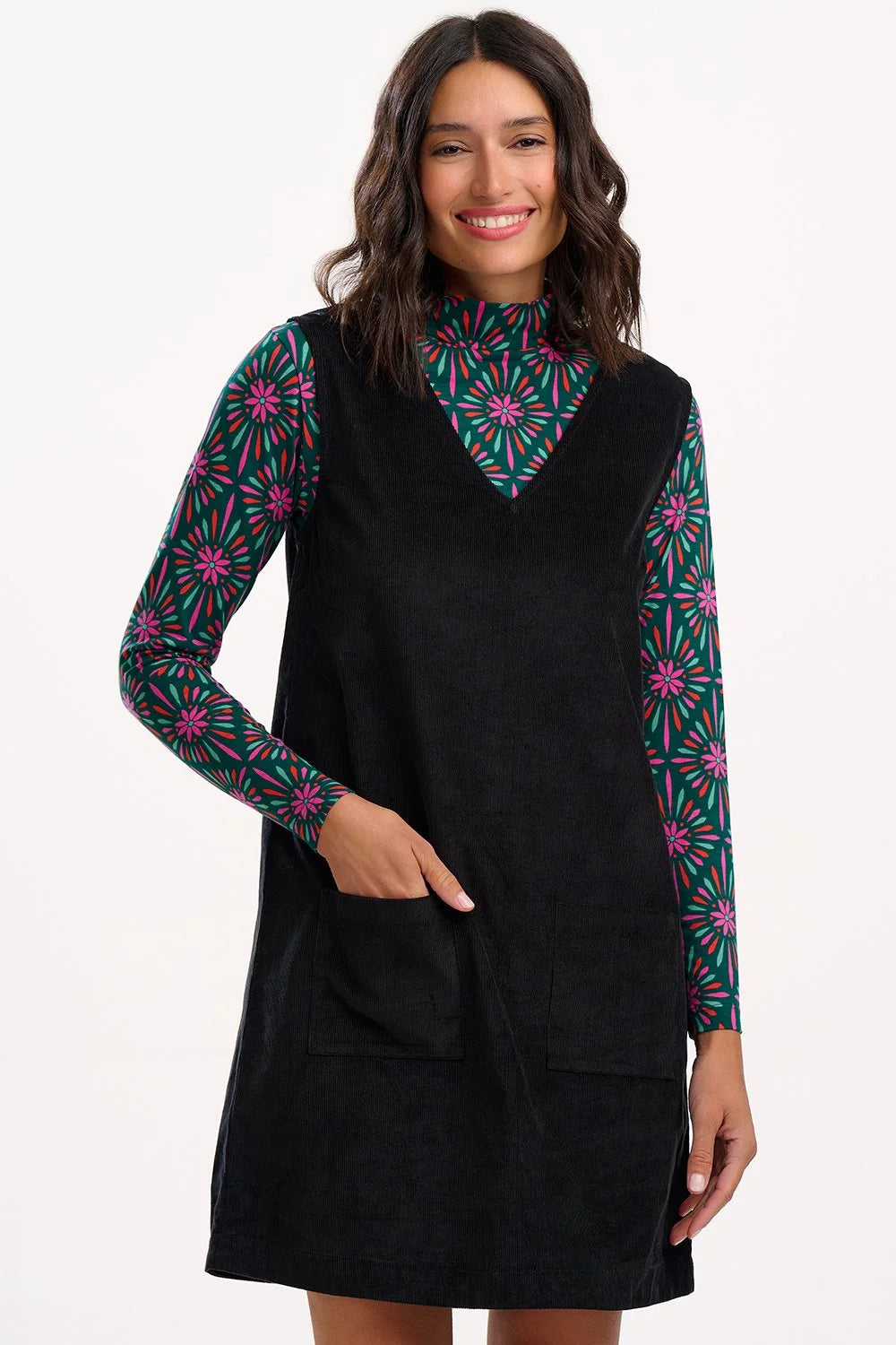 Kacy Tunic Dress (Black Cord)