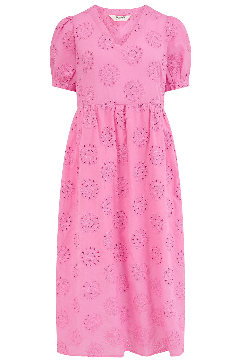 Kim Midi Smock Dress (Pink)