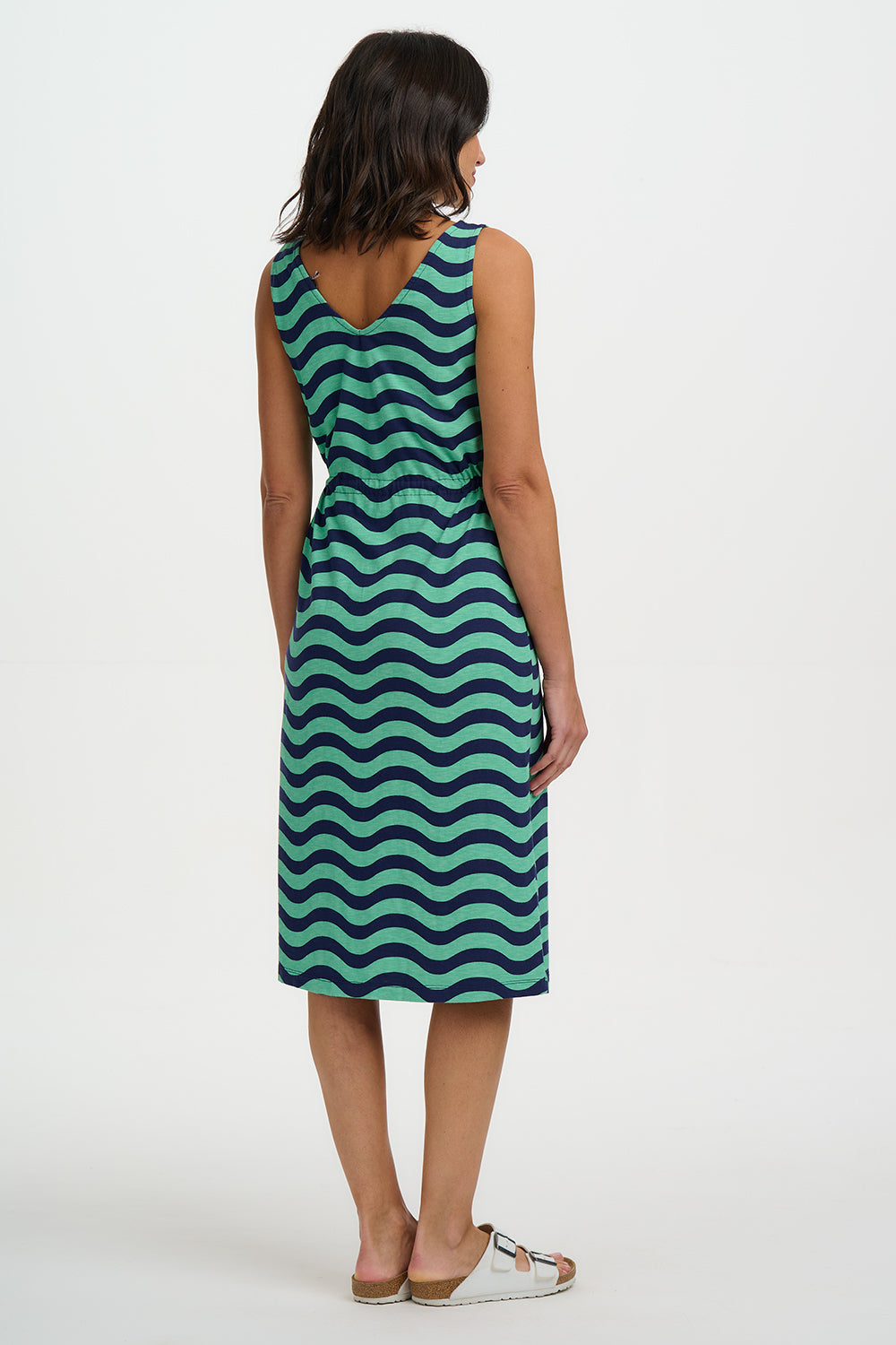 Gilly Jersey Midi Dress (Green)
