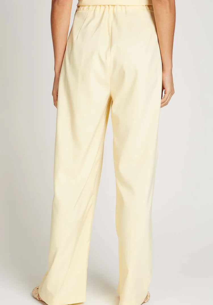 Brielle Wide Leg Trousers (Butter Yellow)