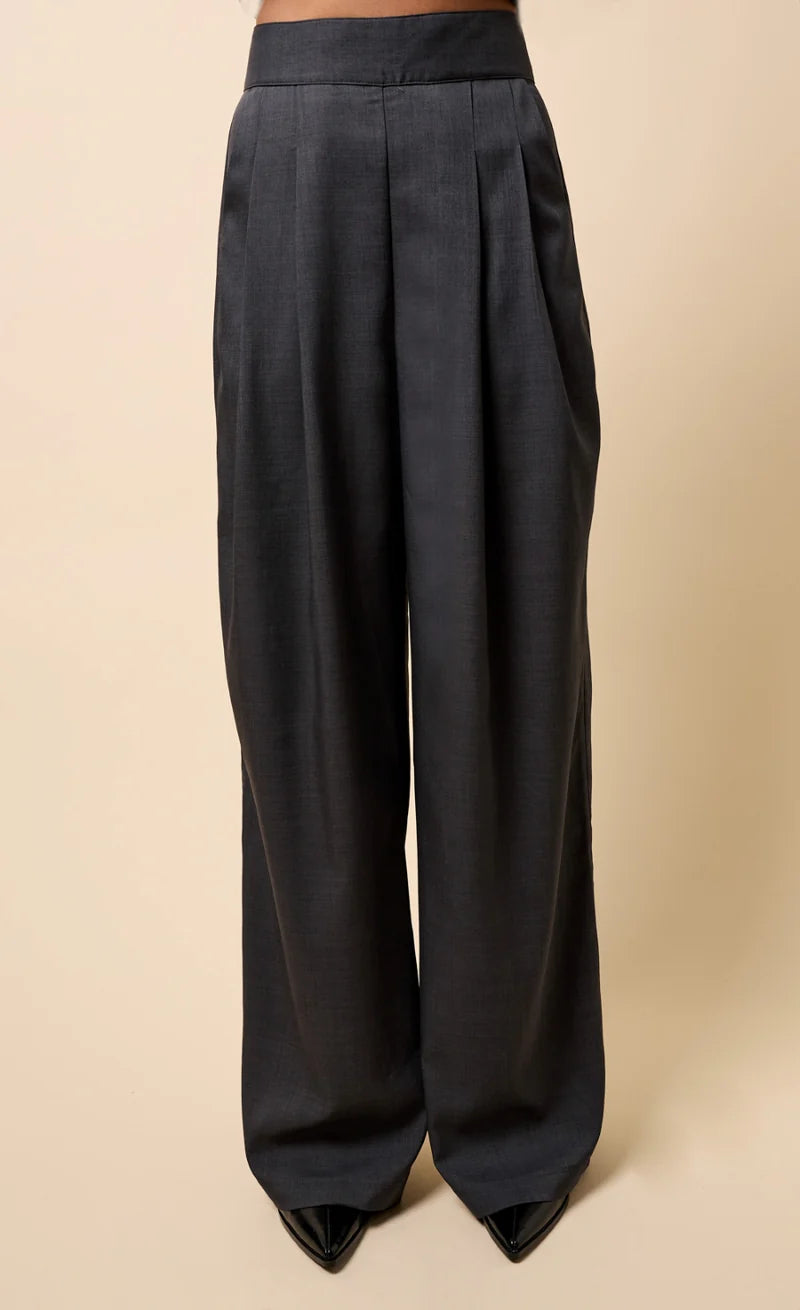 Aurelia Wide Leg Trousers (Grey)