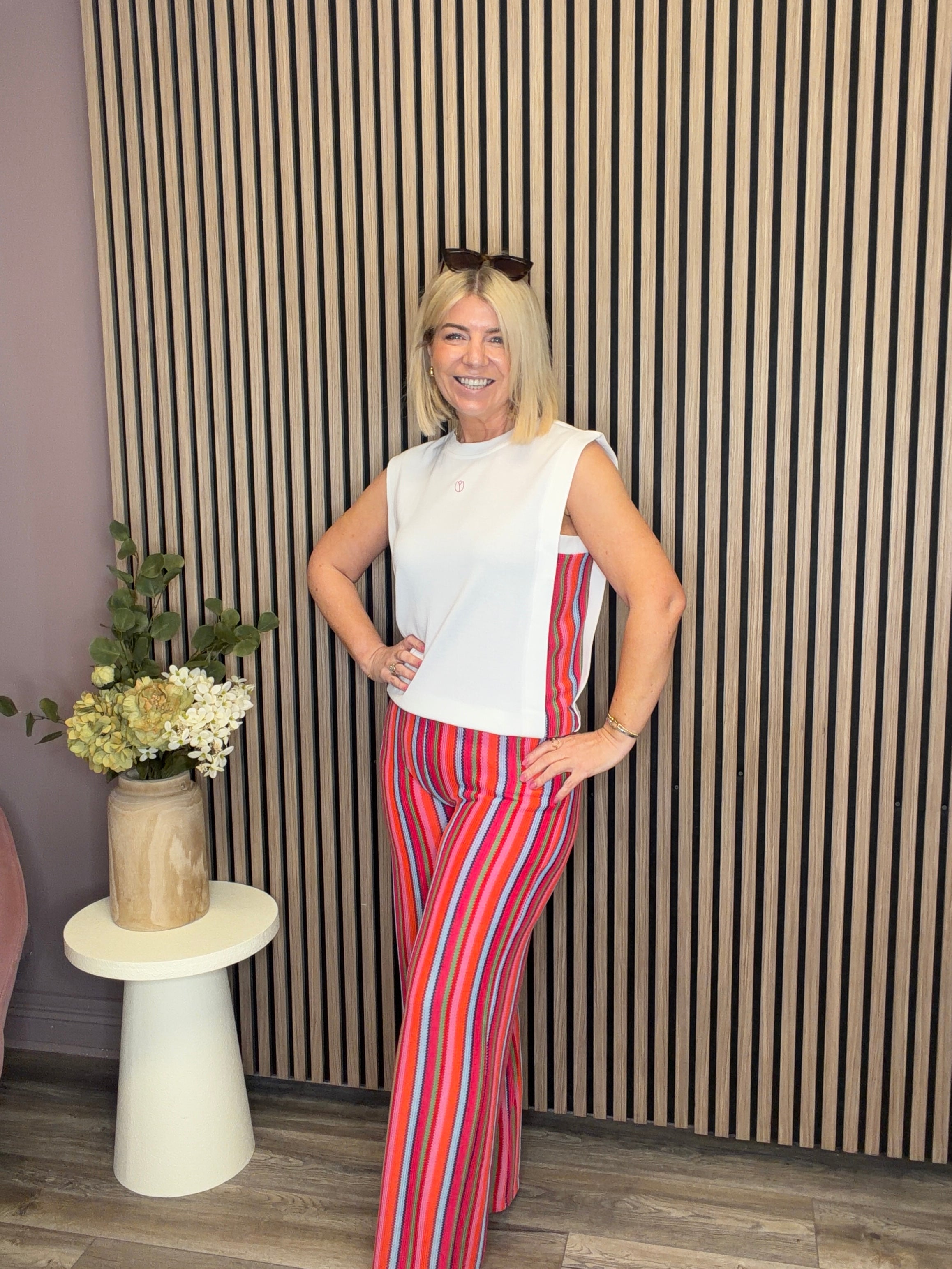 Zena Sleeveless Top (Cloud Dancer)