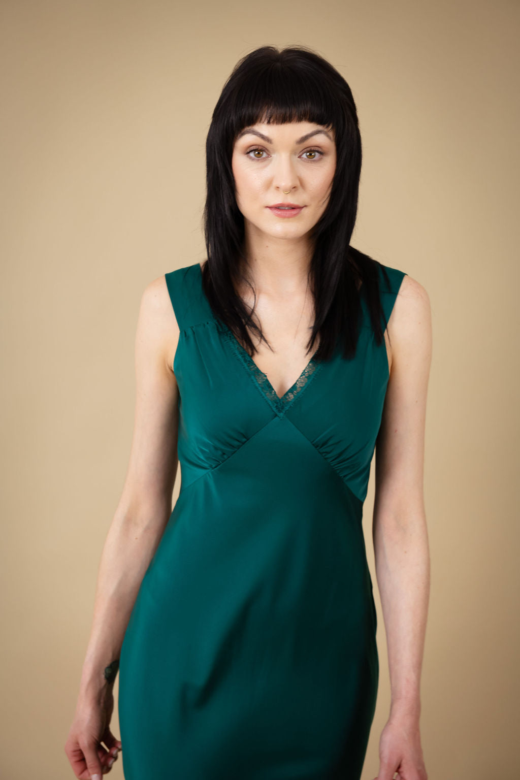 Sinéad Slip Dress (Green)