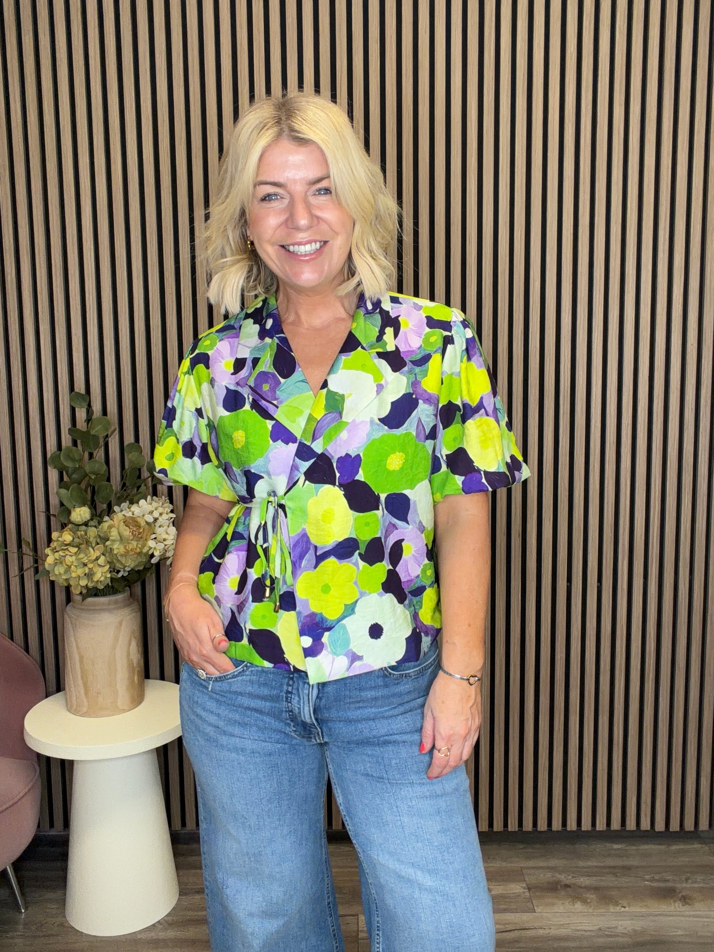 Morgan Wrap Top (Green)