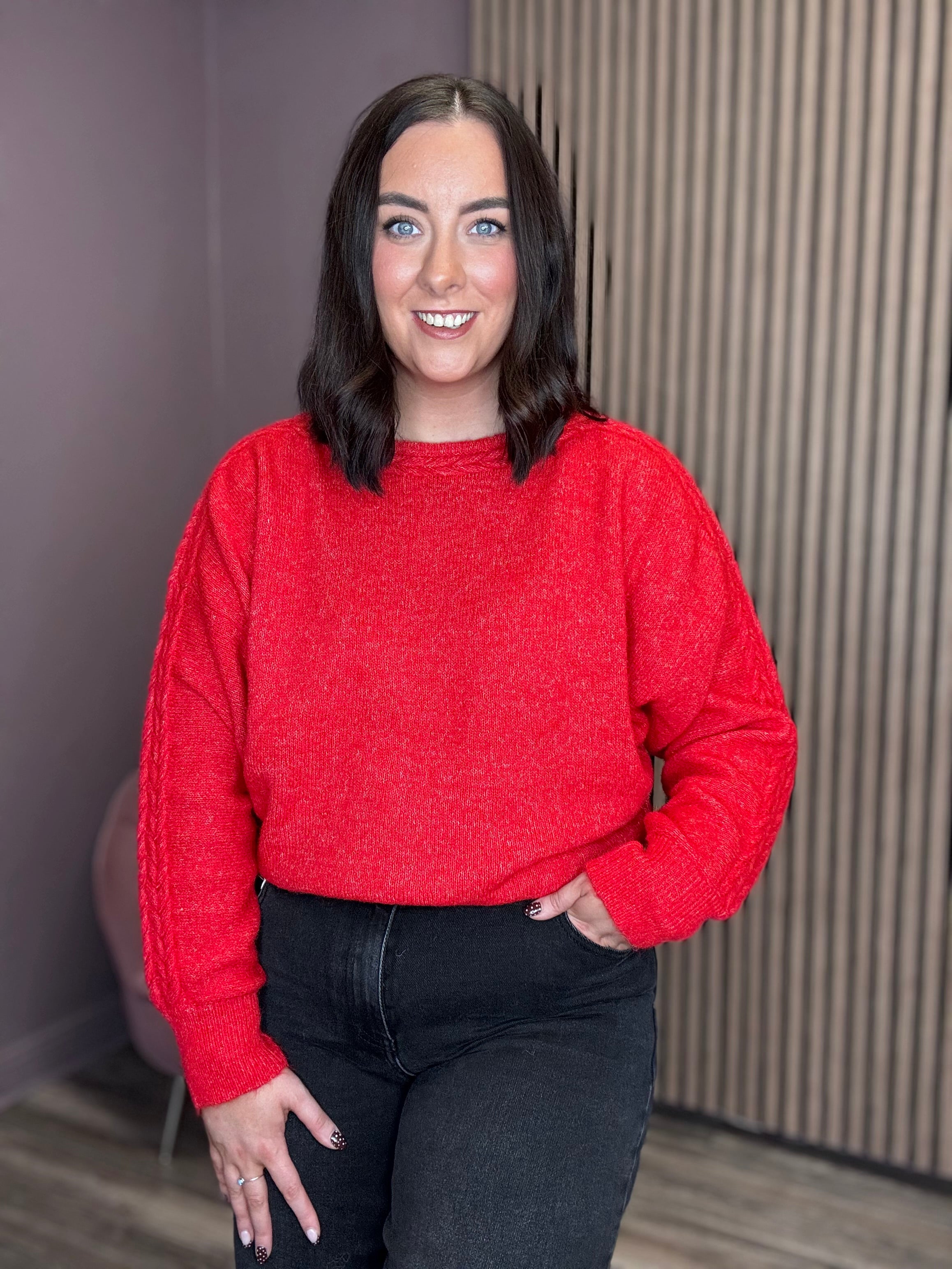 Aoife Jumper (Goji Berry)