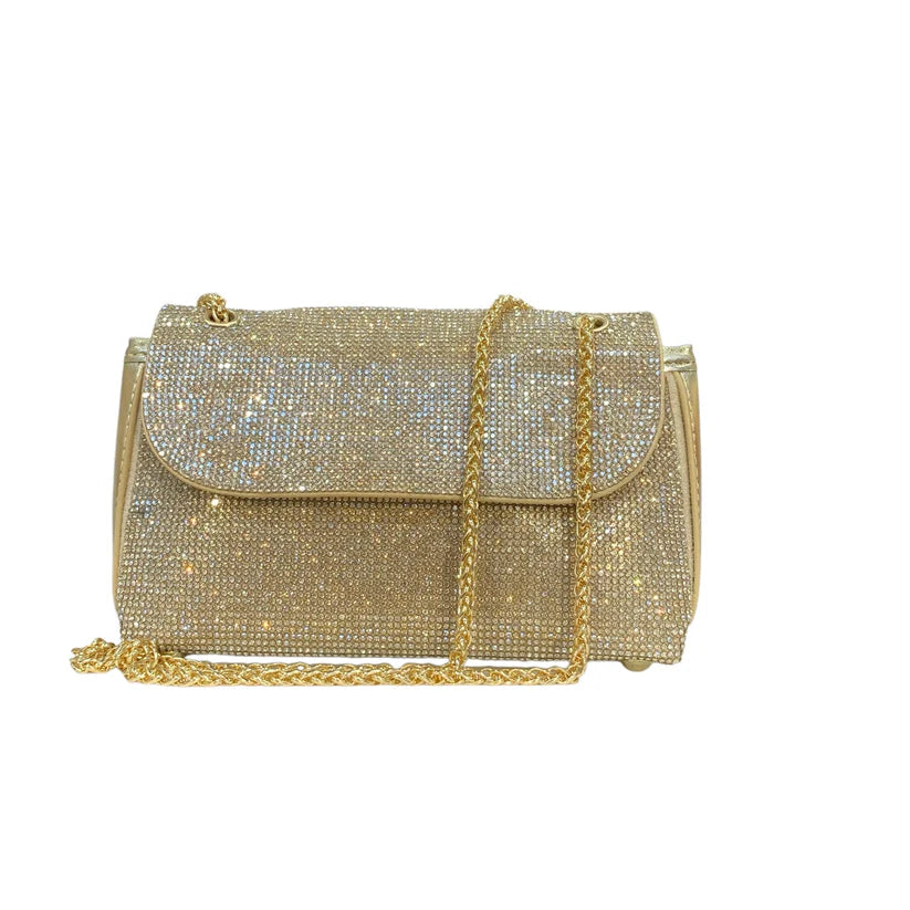 Gabbie Rhinestone Bag (Gold)