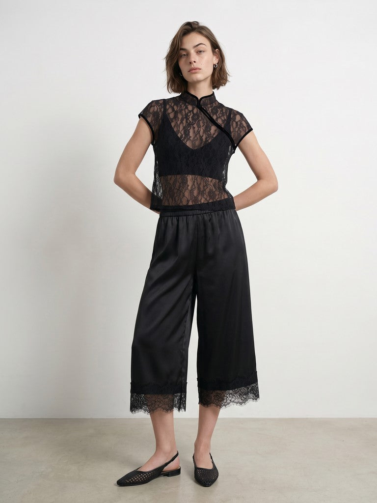 Leah Bermuda Pants (Black)