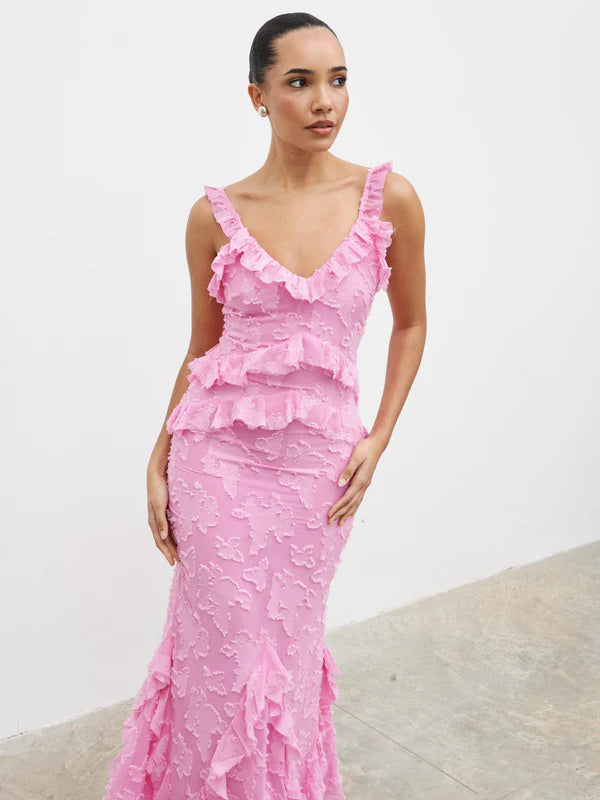 Helena Maxi Dress (Peony Pink)