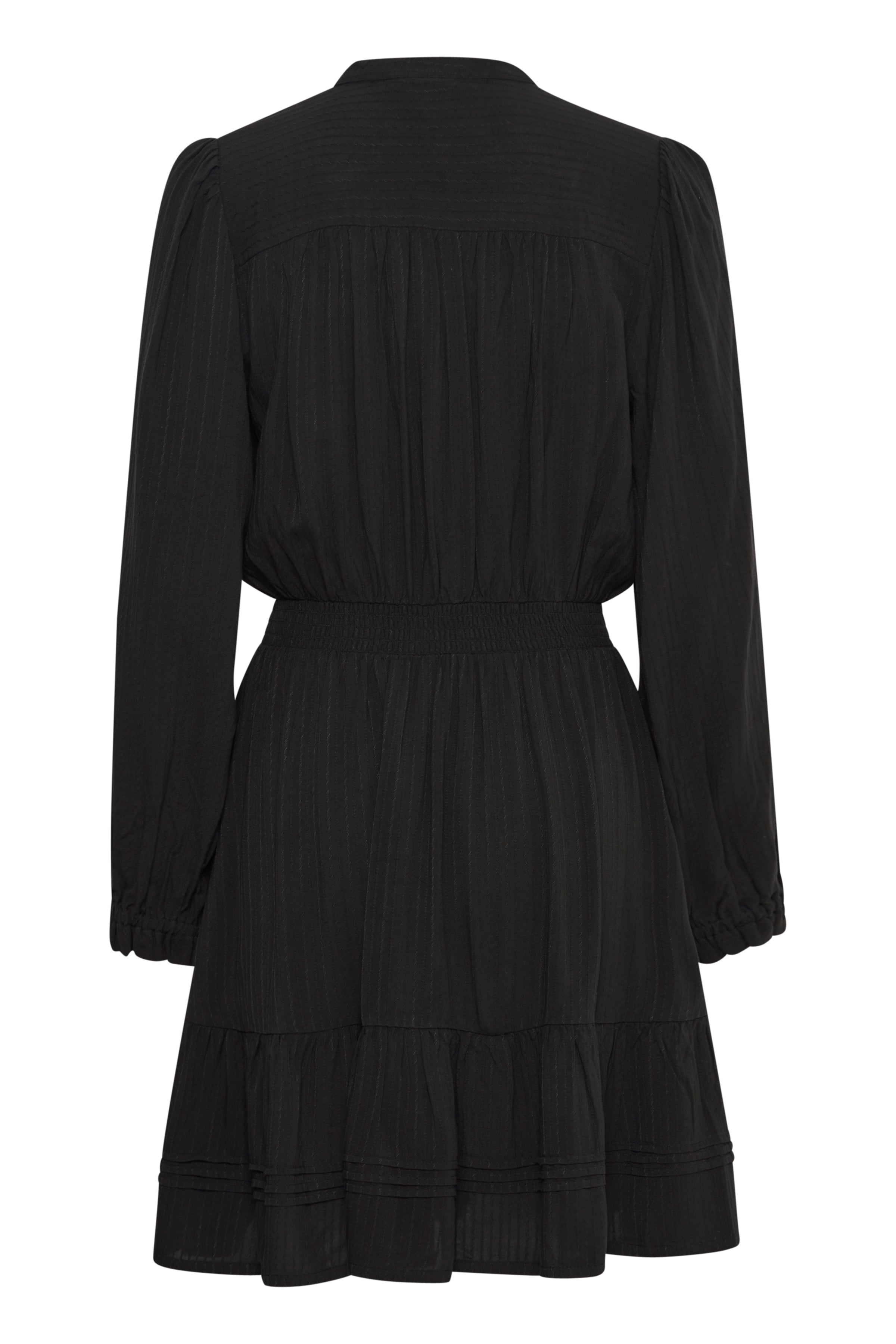 Rasida Long Sleeve Mini Dress (Black)