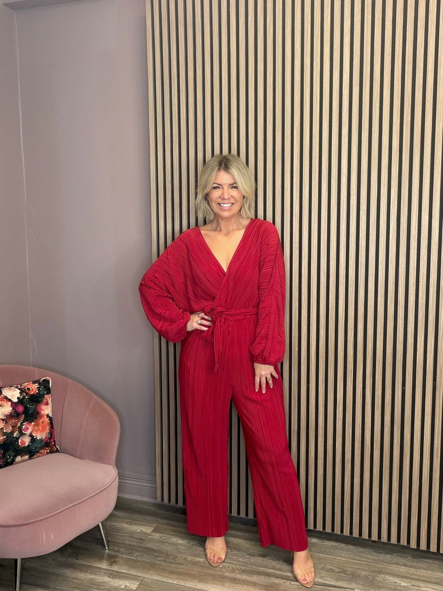 Solinda Jumpsuit (Persian Red)
