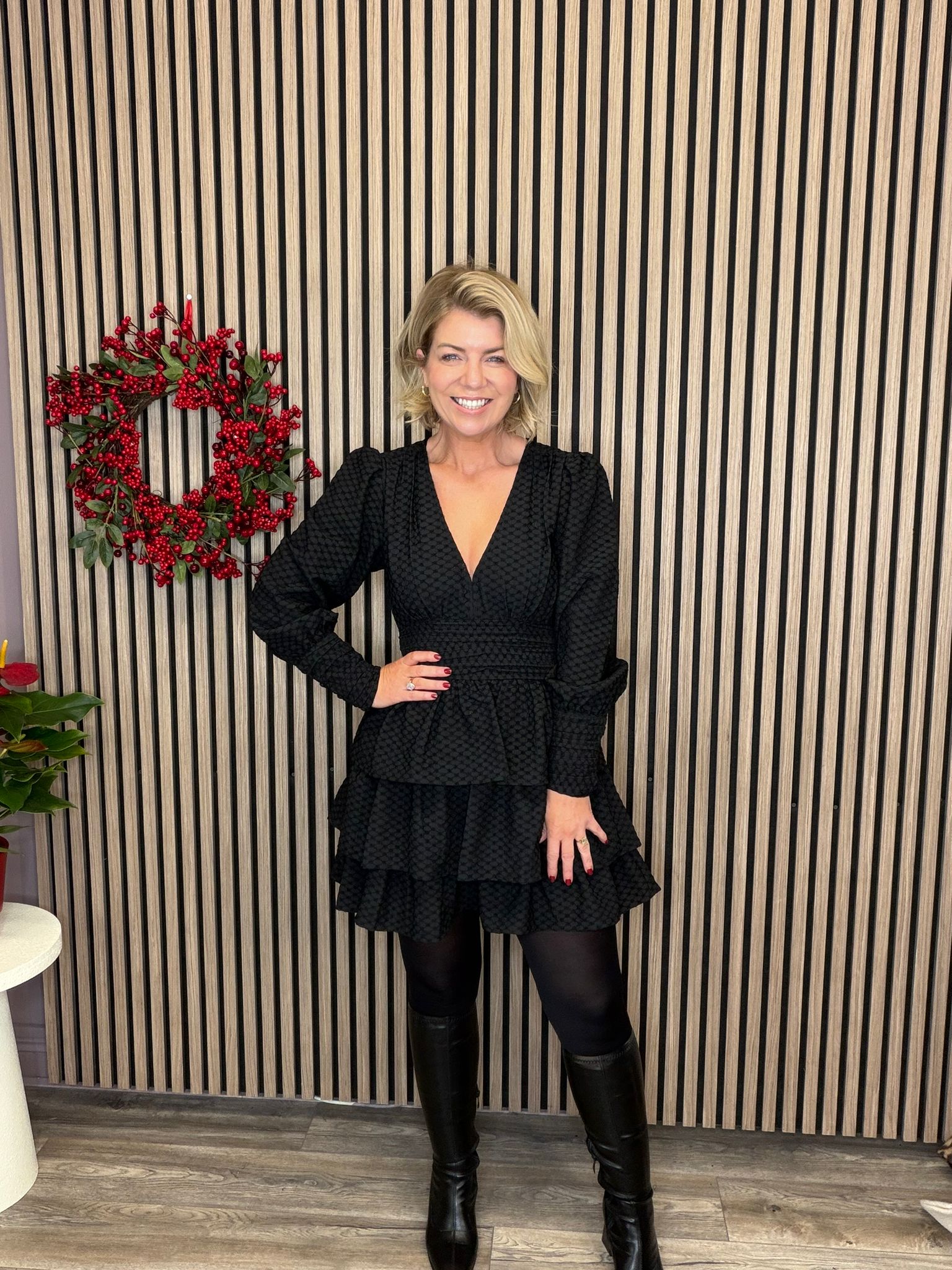 Monika Mini Dress (Black)