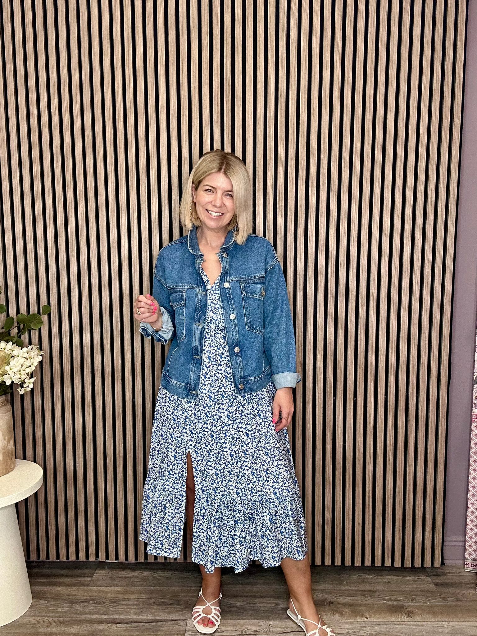 Edel Midi Dress (Blue)