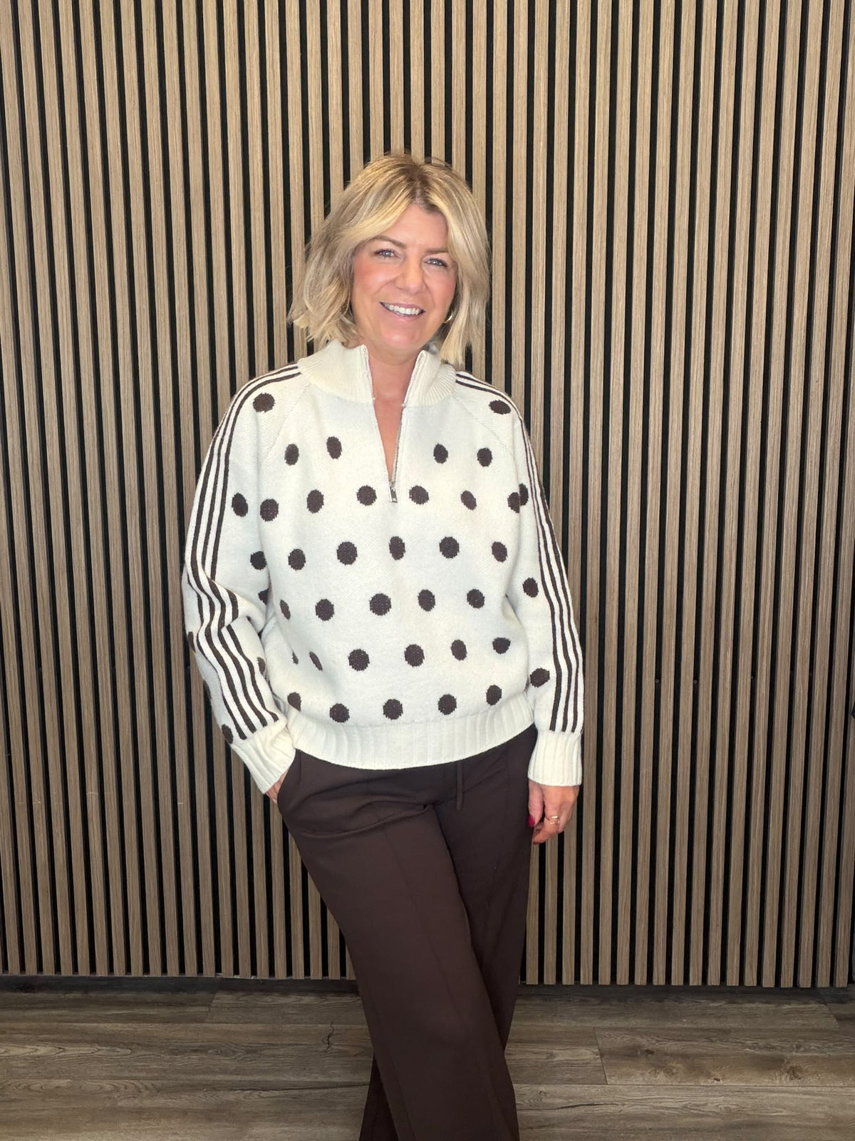 Polly Jumper (Cream/Brown)