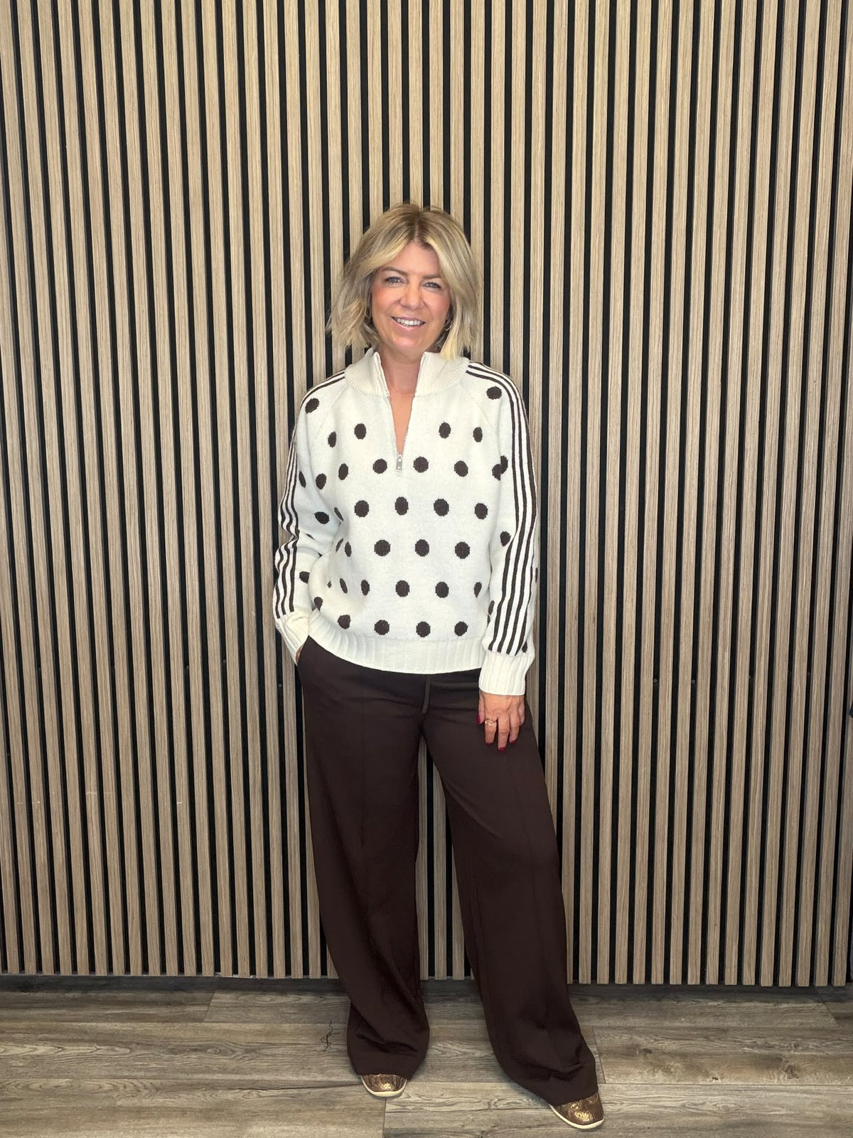 Polly Jumper (Cream/Brown)