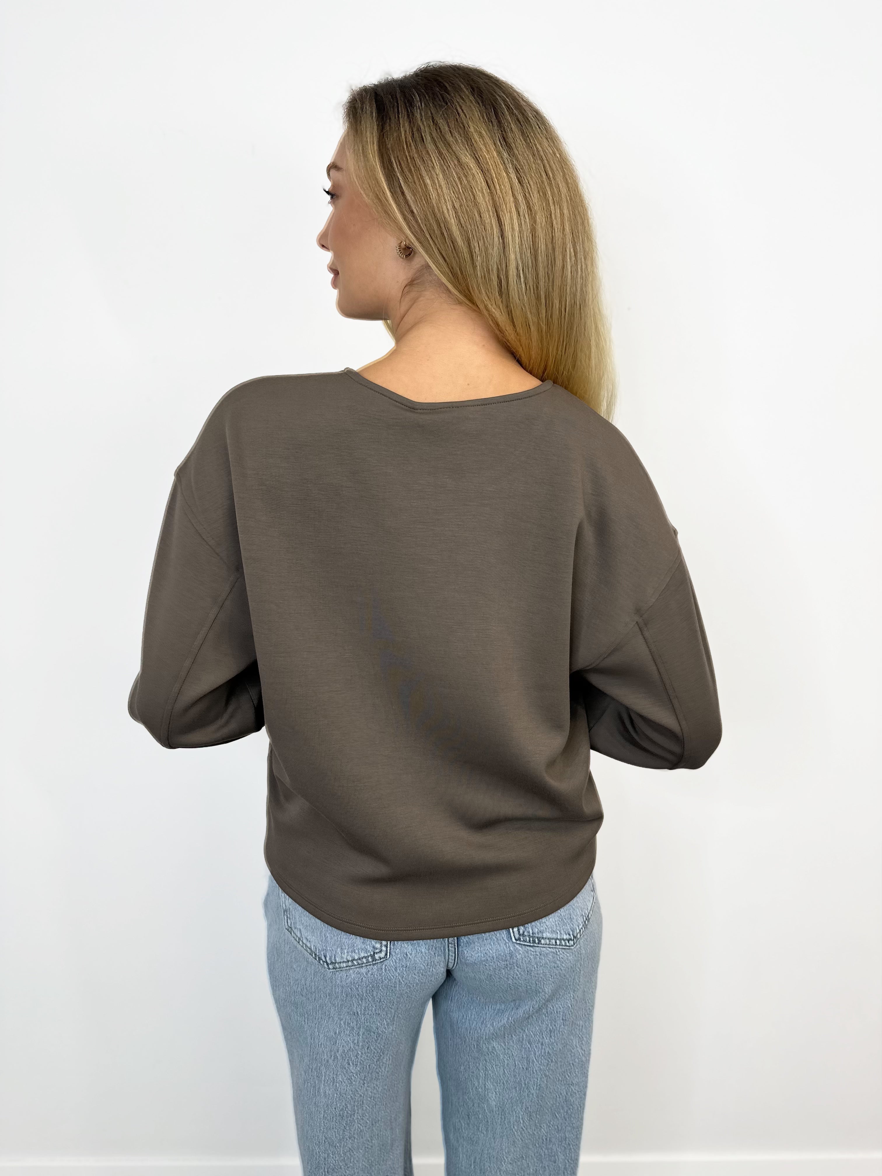 Nira Round Neck Top (Falcon)