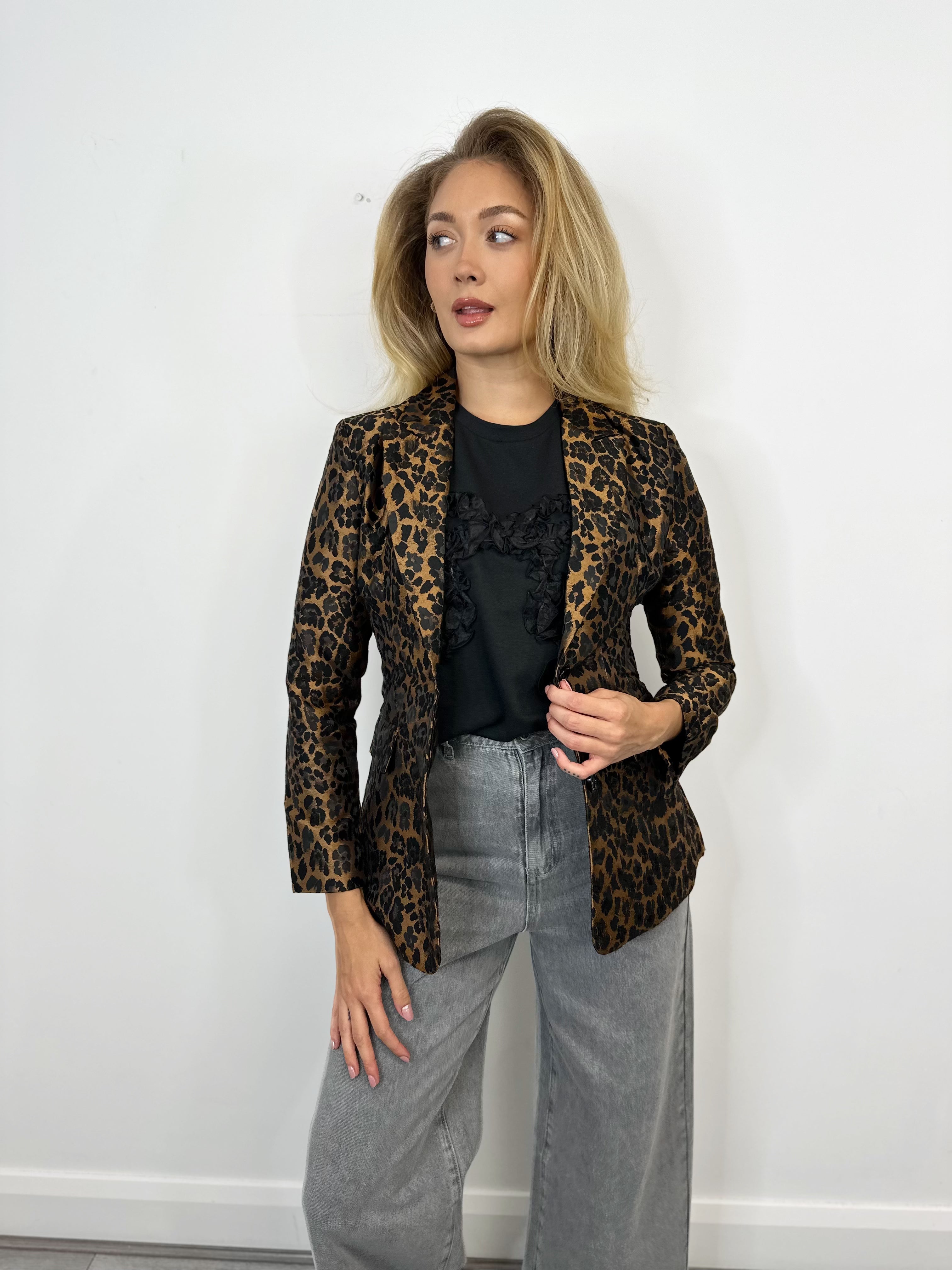 Chiara Blazer (Gold/Black)