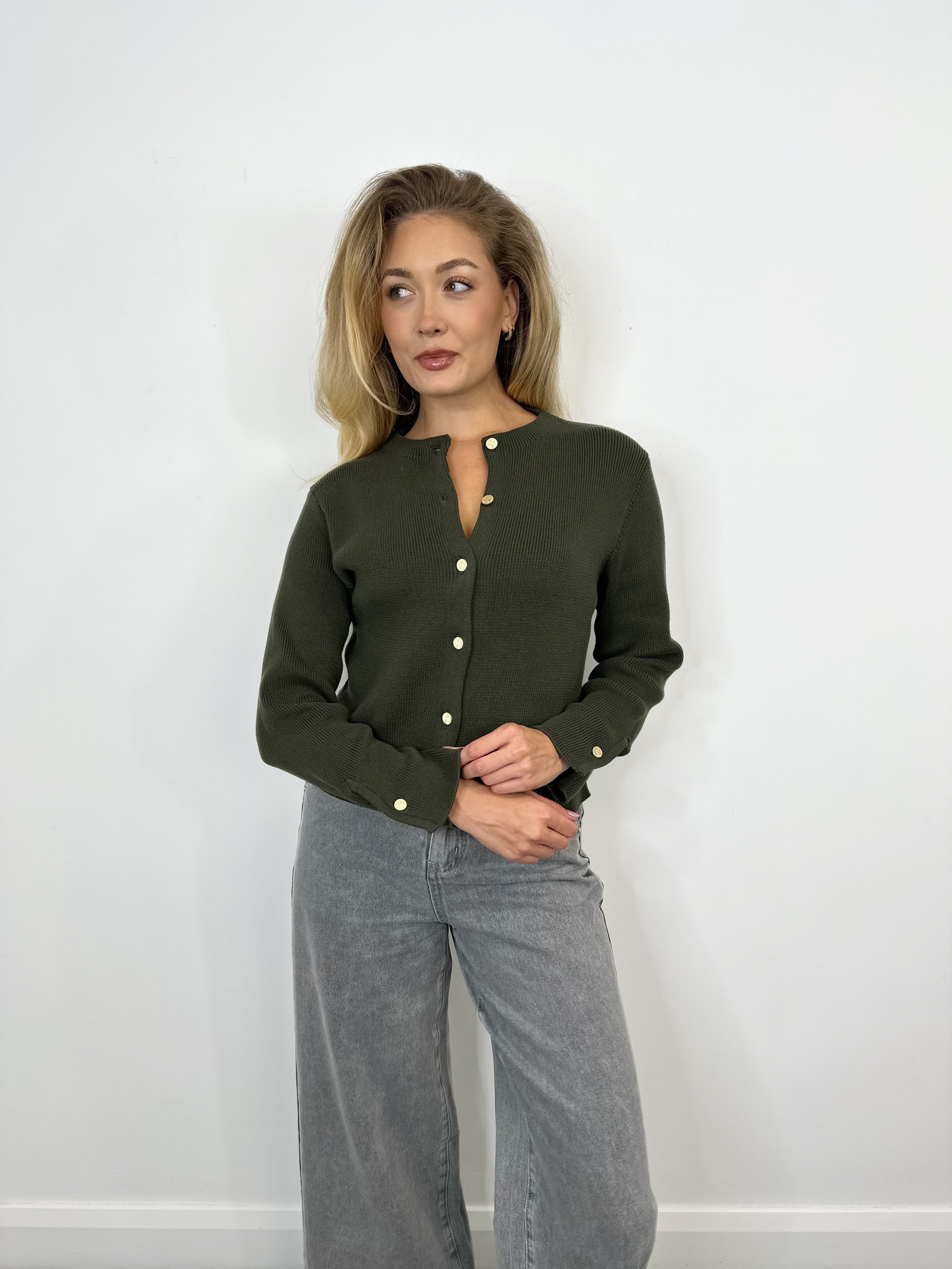 Risa Knit Cardigan (Deep Depths)