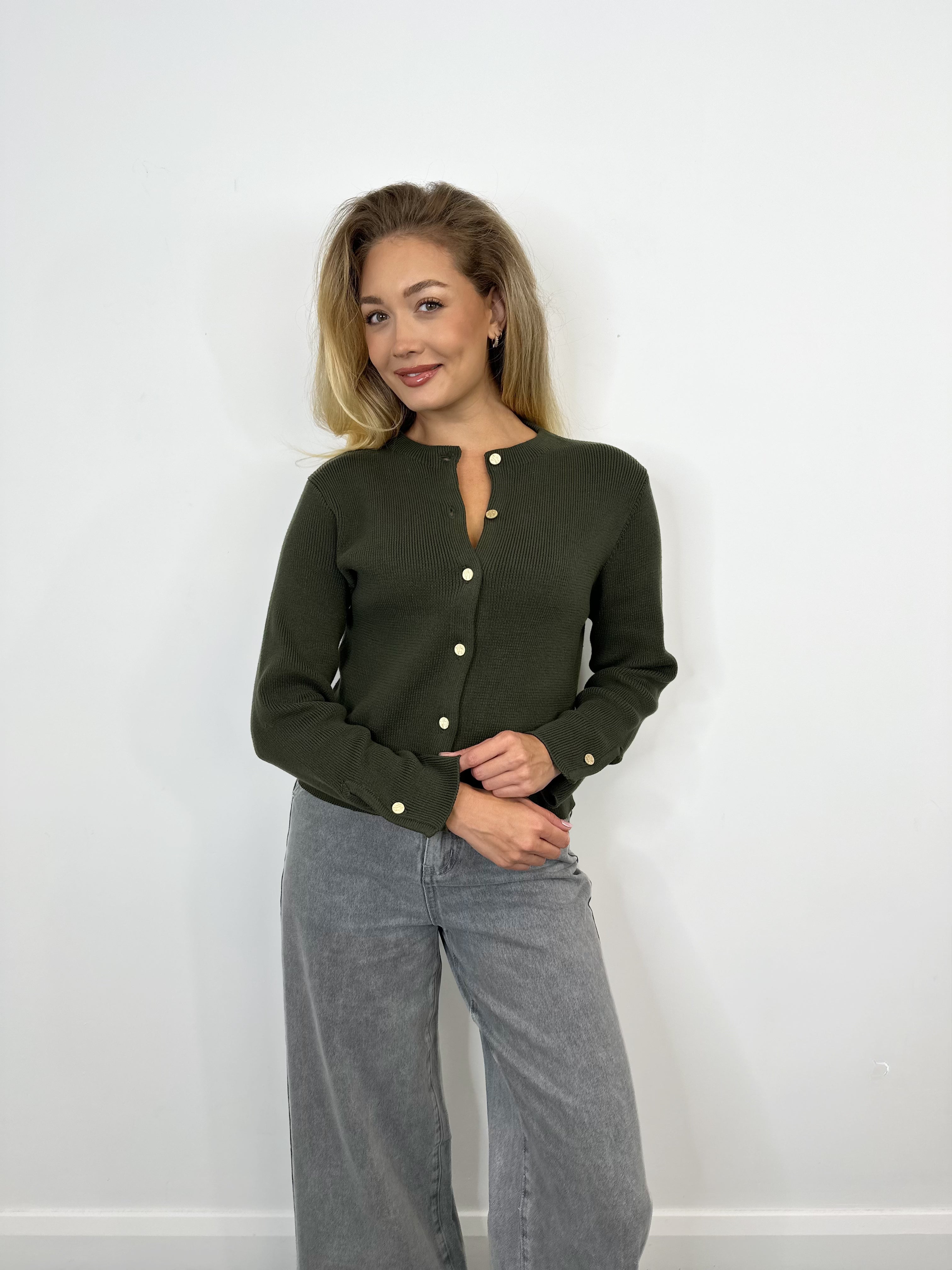 Risa Knit Cardigan (Deep Depths)