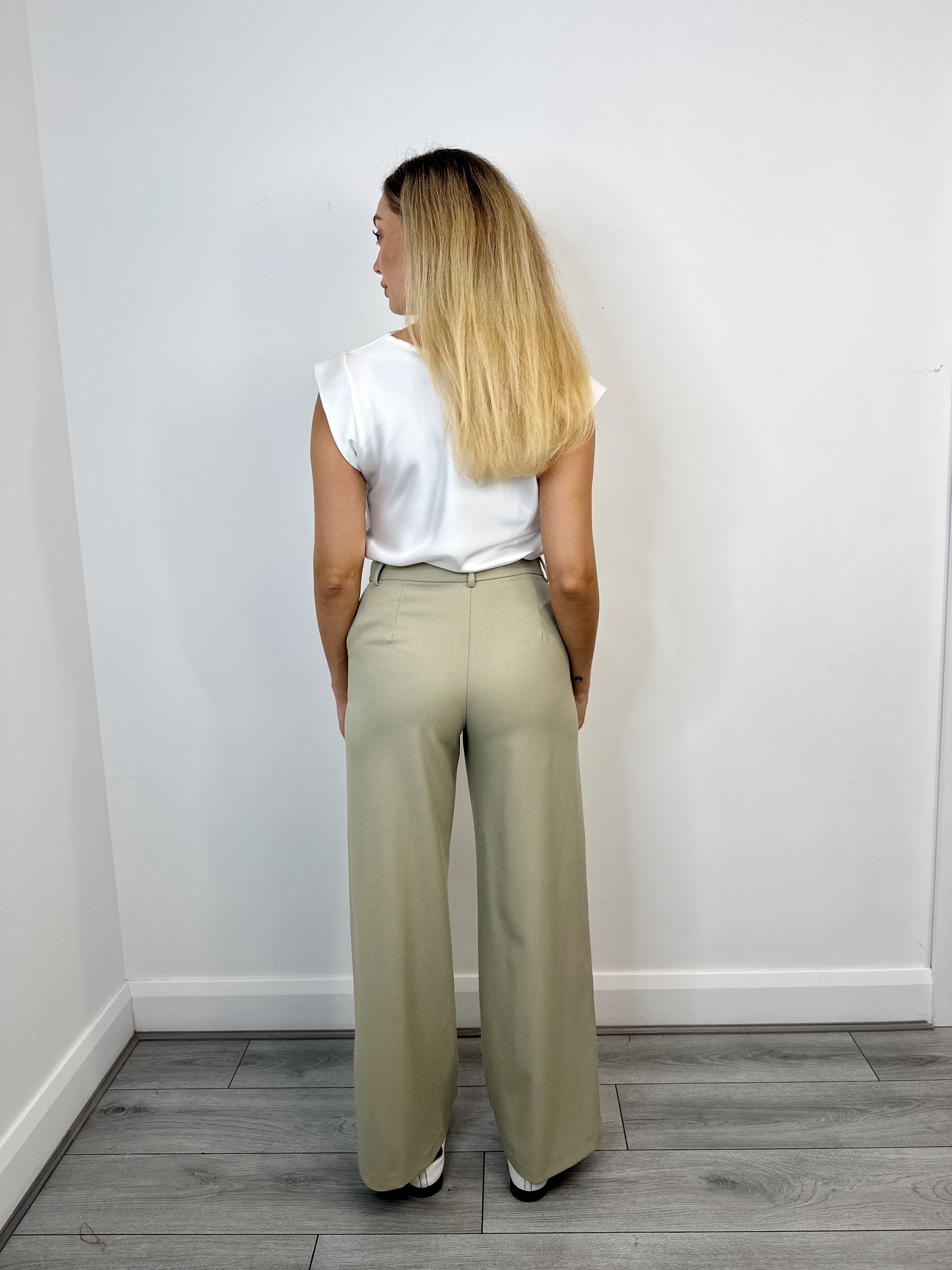 Karen Wide Leg Pants (Elm)
