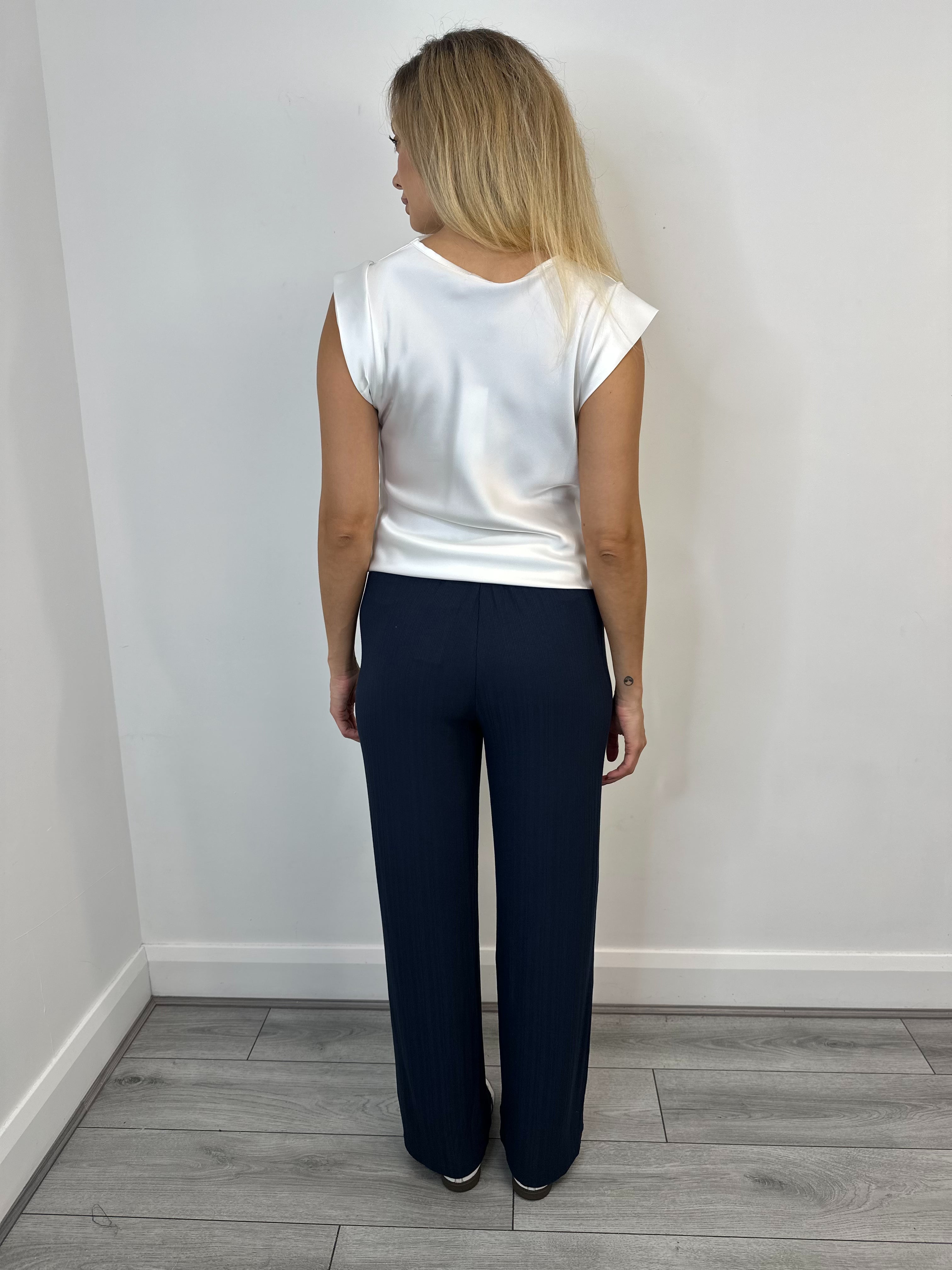 Dimita Wide Leg Pants (Navy Blazer)