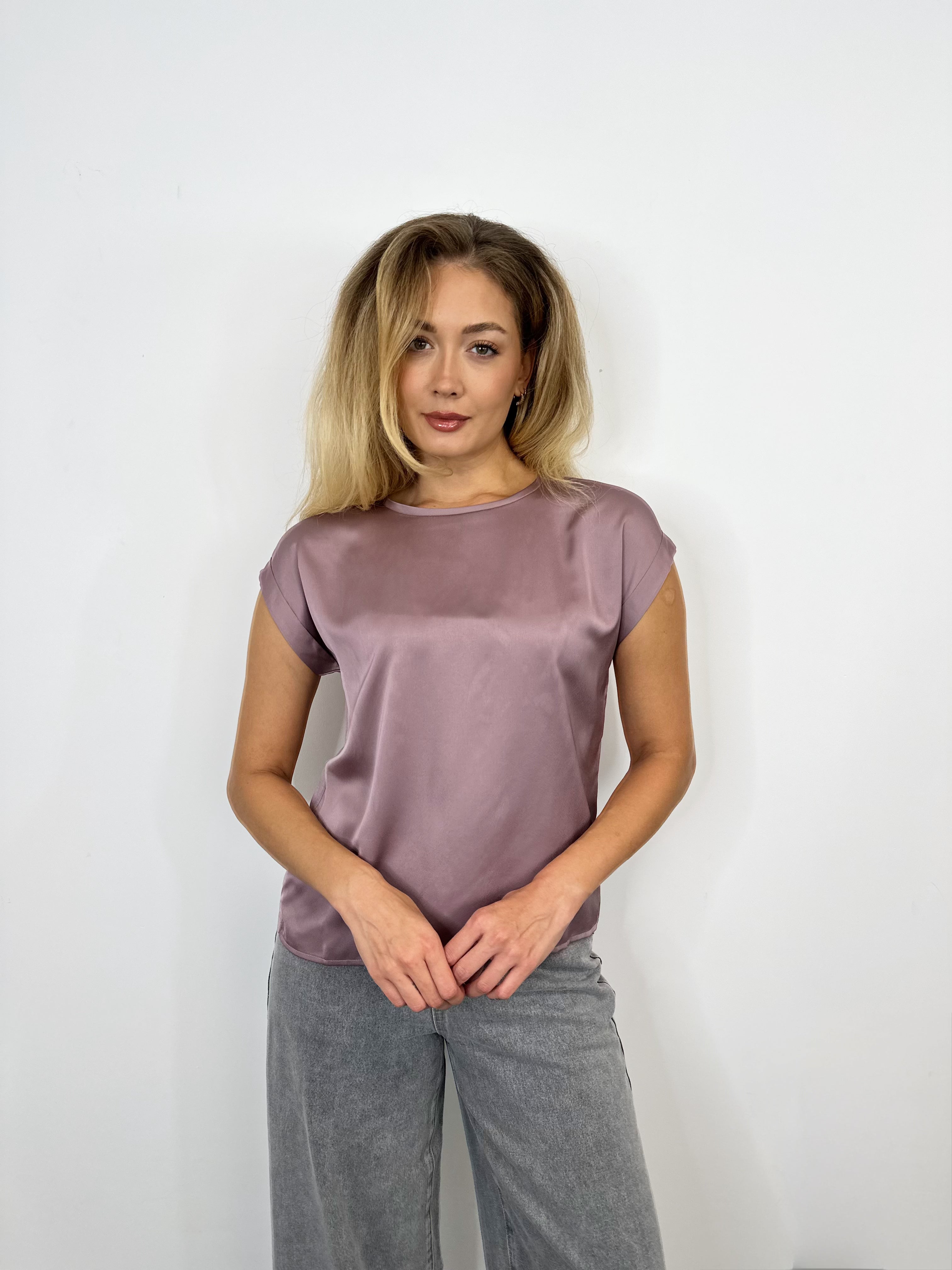 Elle Satin Top (Toadstool)