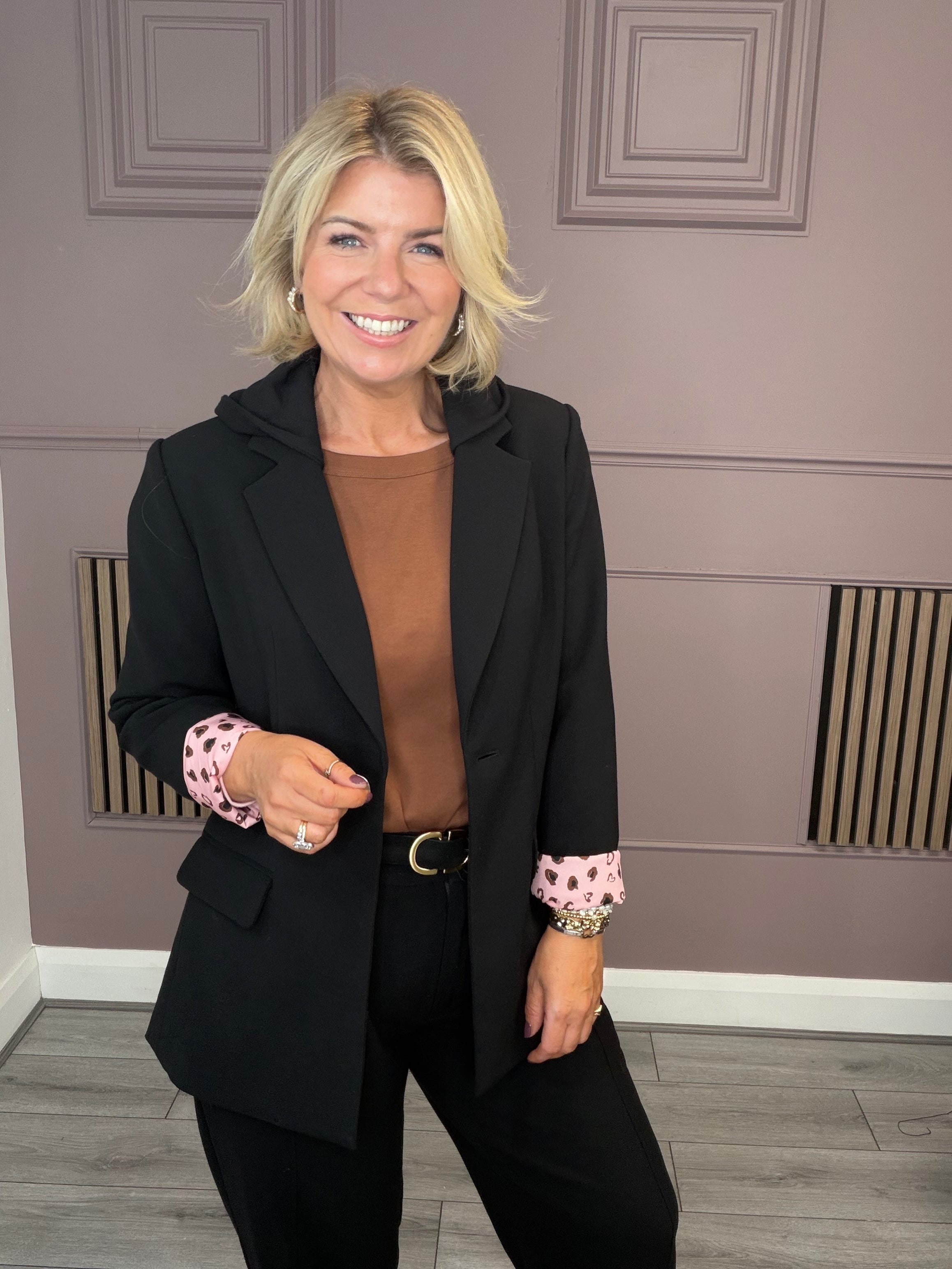 **PRESALE** Cosma Detachable Hooded Blazer (Black)