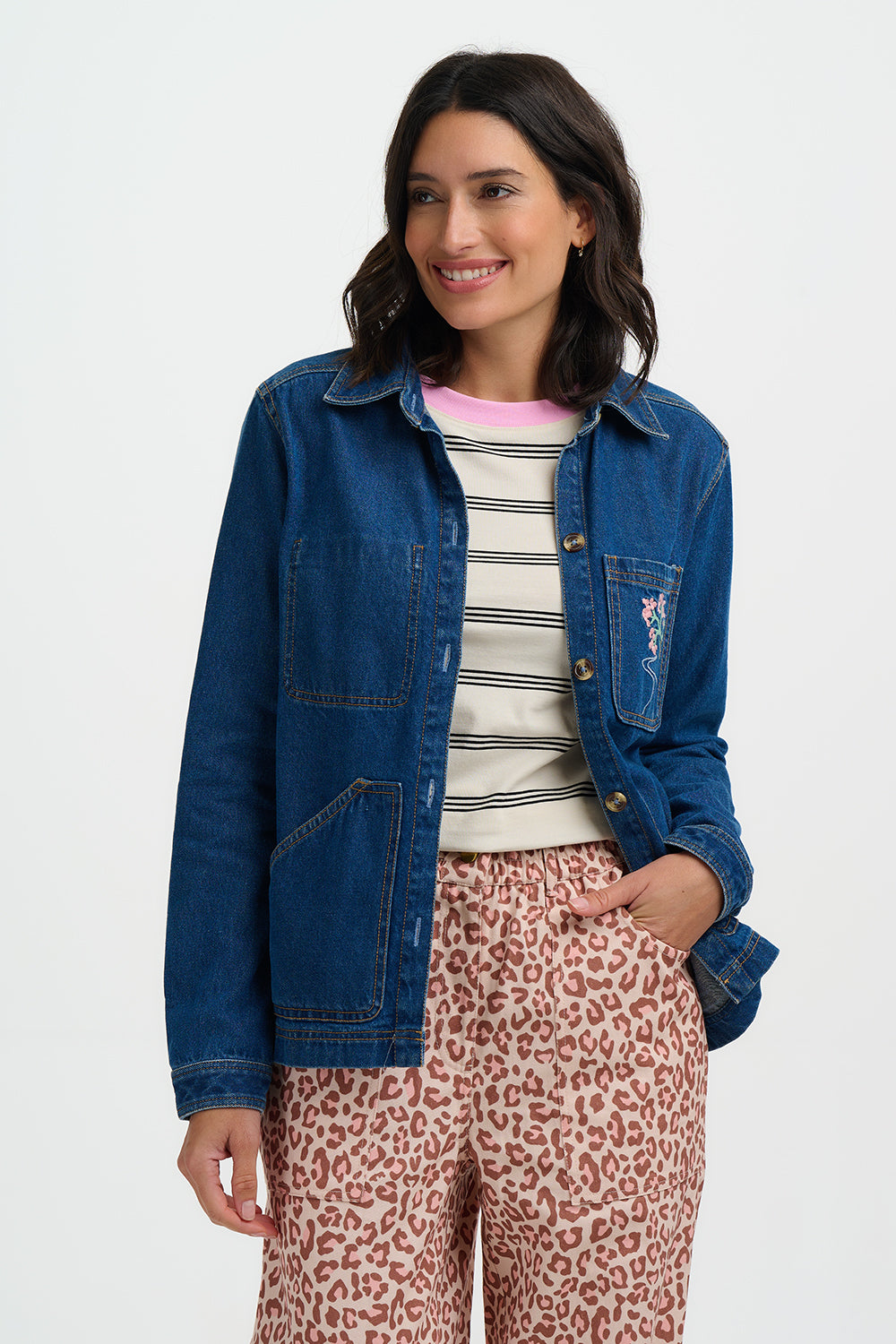 Dita Denim Jacket (Deep Indigo)