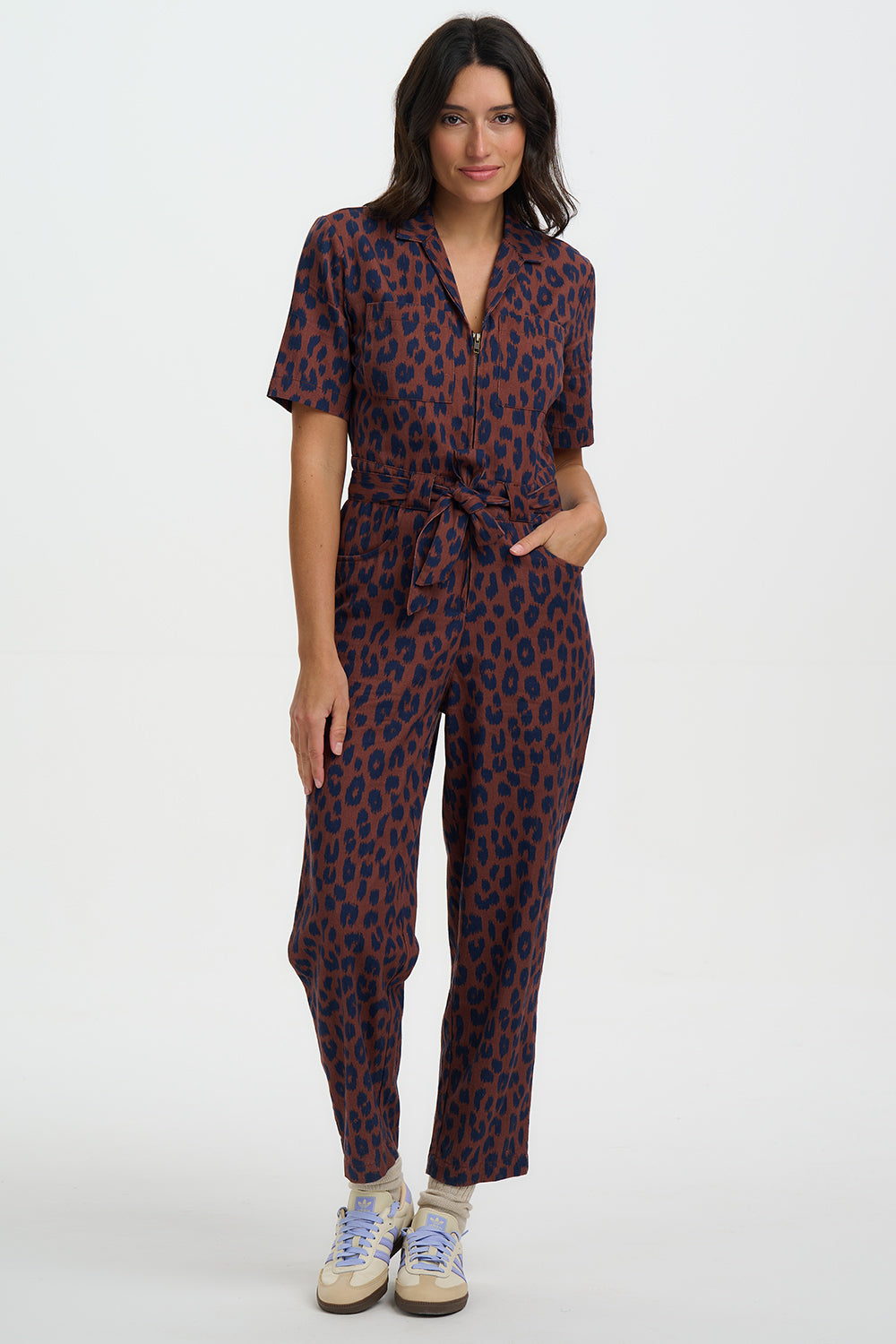 Meredith Boilersuit (Rust/Leopard)