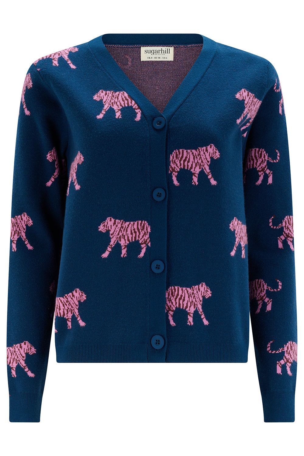 Jennifer Cardigan (Teal/Tiger)