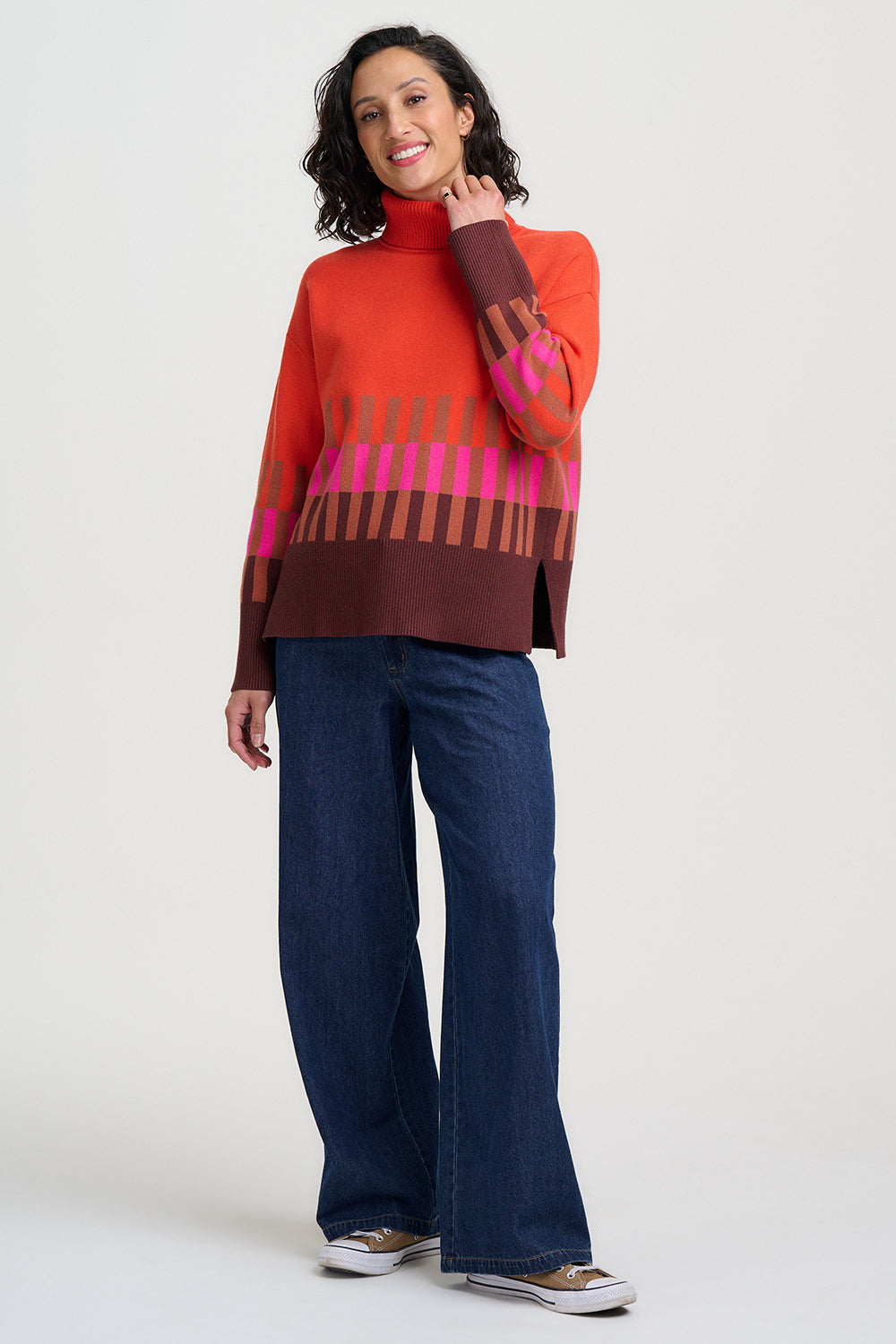 Serita Jumper (Orange/Multi)