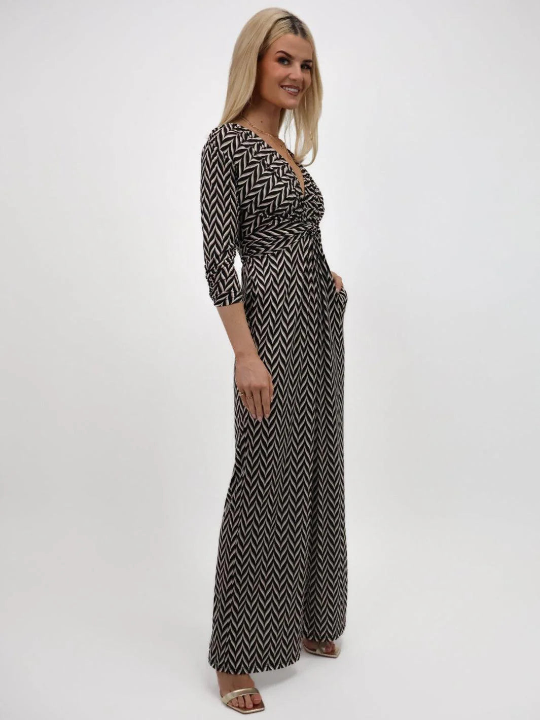 Sofia Jumpsuit (Black Print)