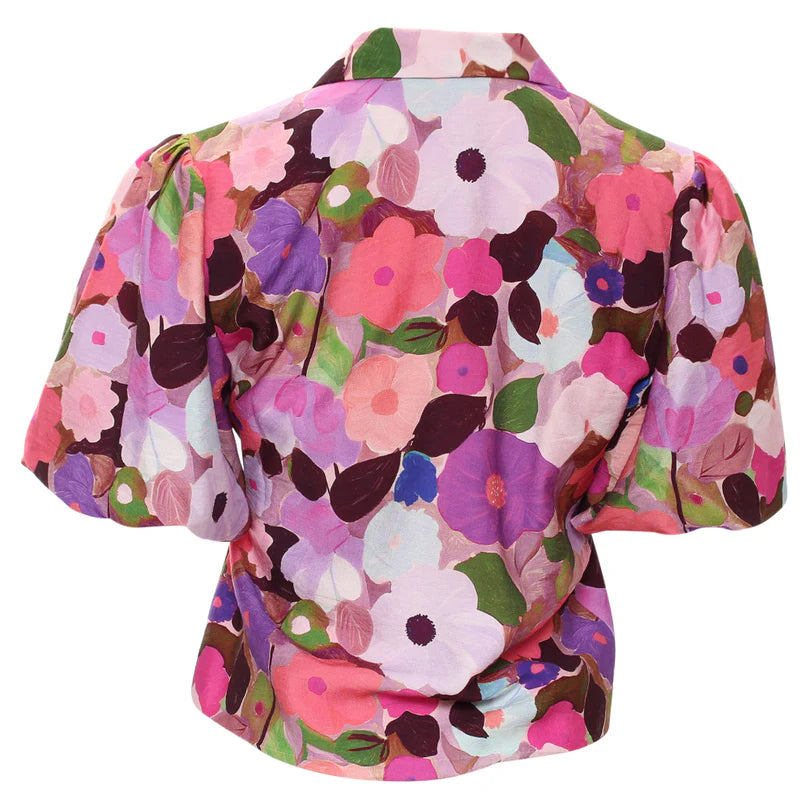 Morgan Wrap Top (Pink)