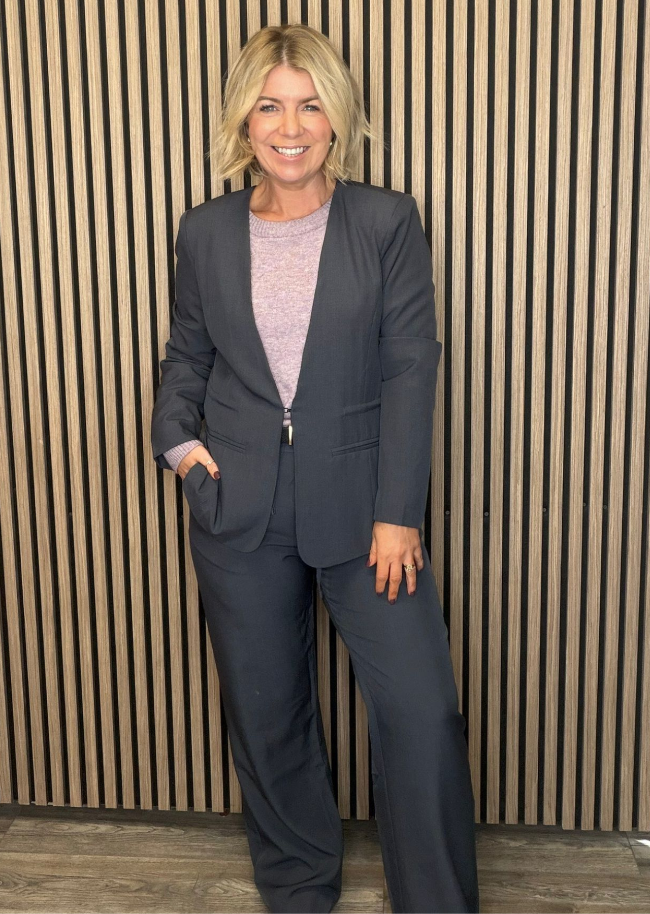 Fallon Blazer (Dark Grey Melange)