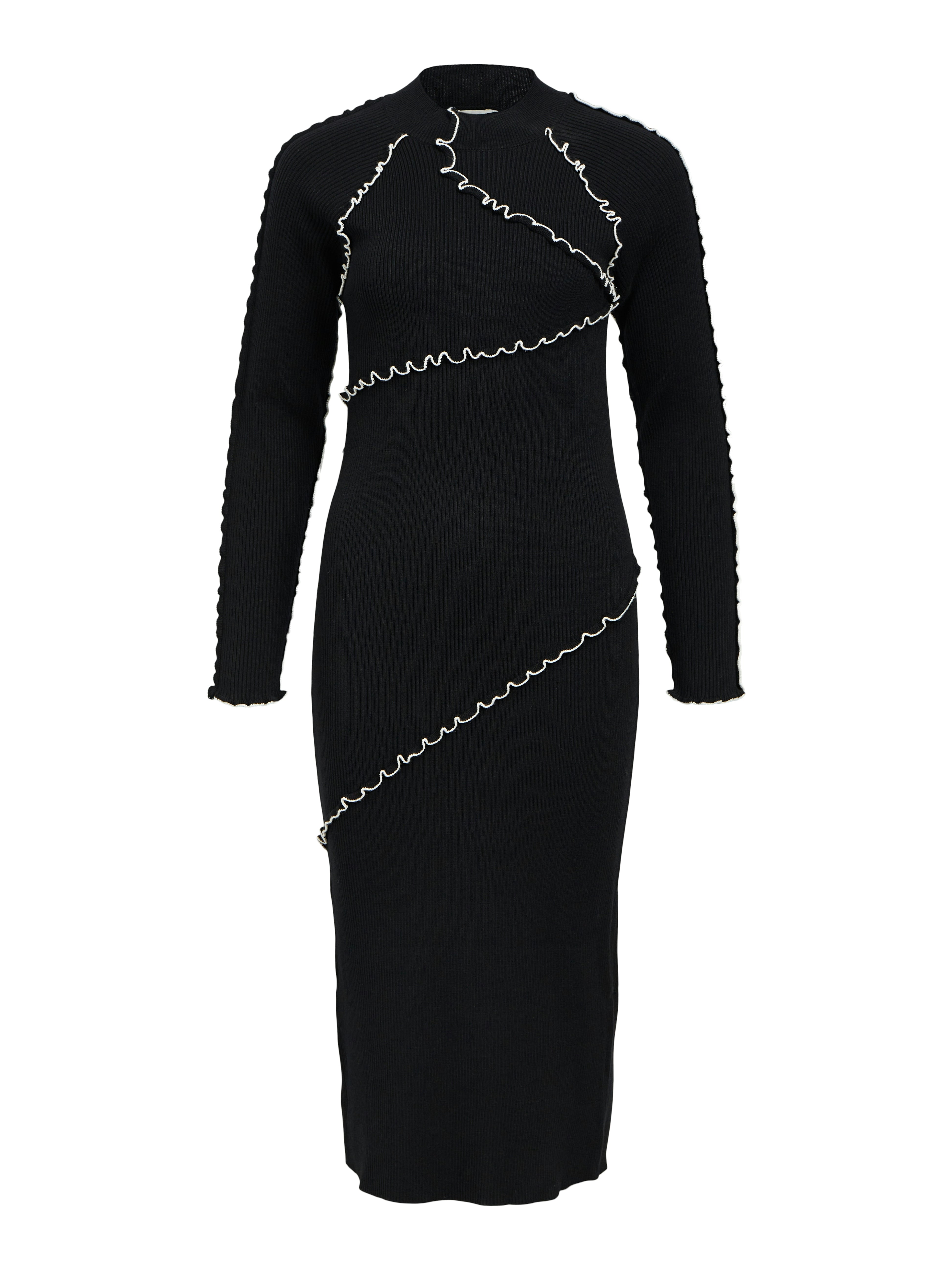 Jane Knit Dress (Black/Cloud Dancer)