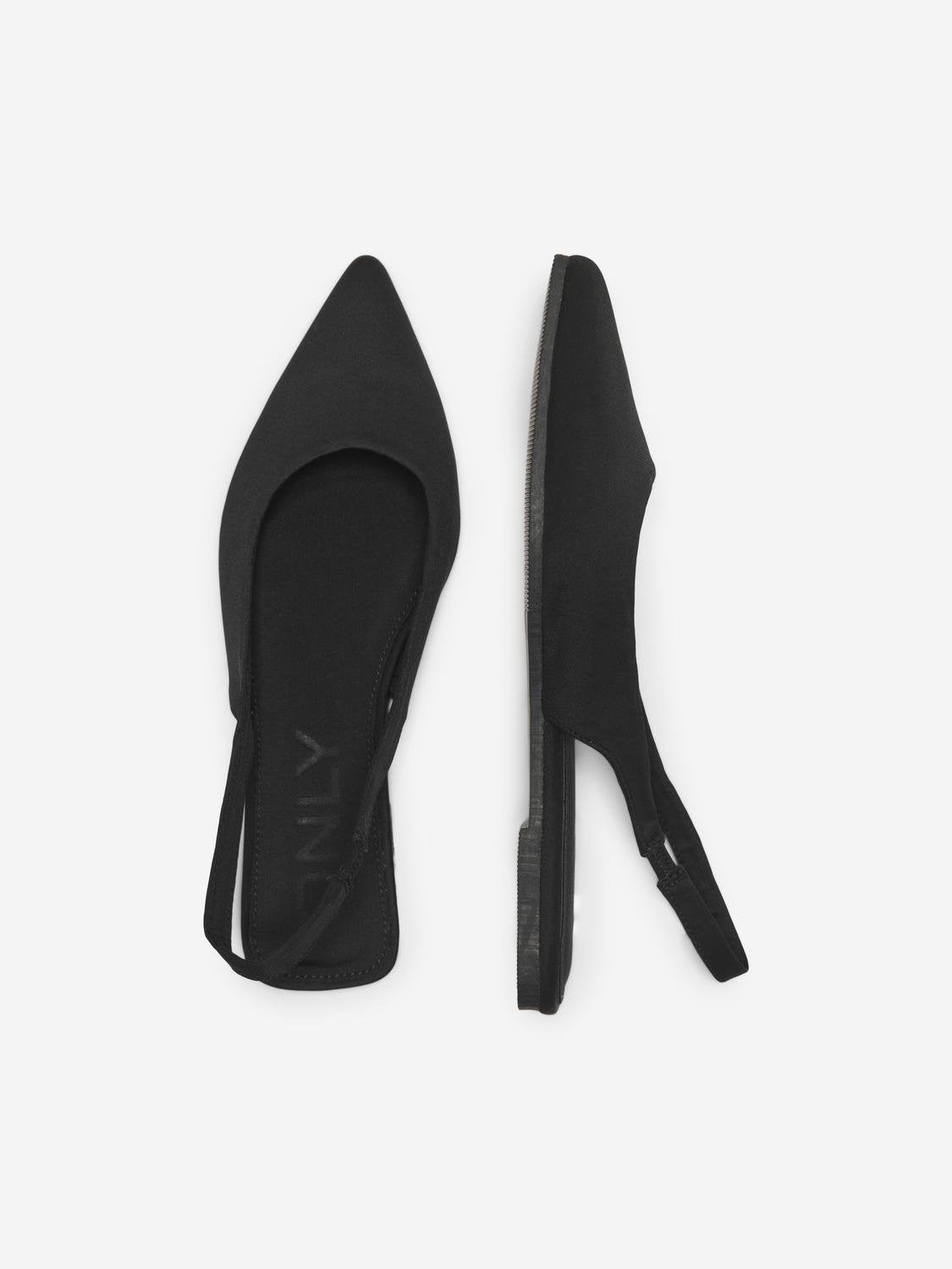 Laurna Slingback Ballerina Shoes (Black)
