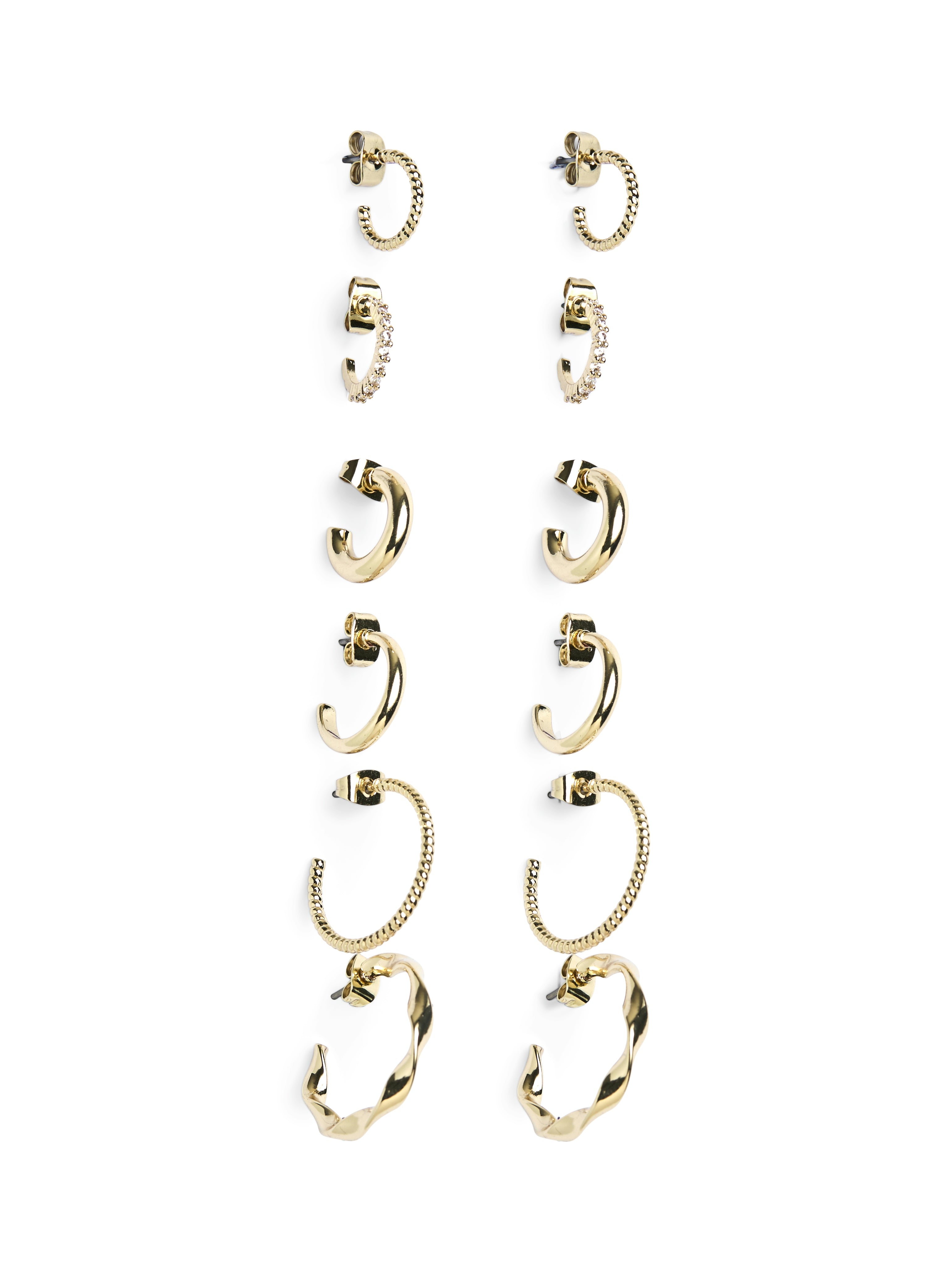 Diona Hoop Earring Set (Gold)