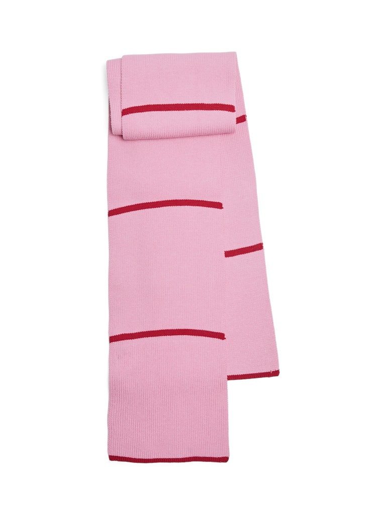 Anna Ribbed Scarf (Sachet Pink/Goji Berry)