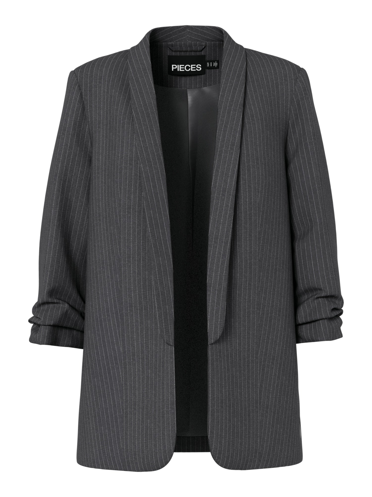 Della Pinstripe Blazer (Magnet/Cloud Dancer)