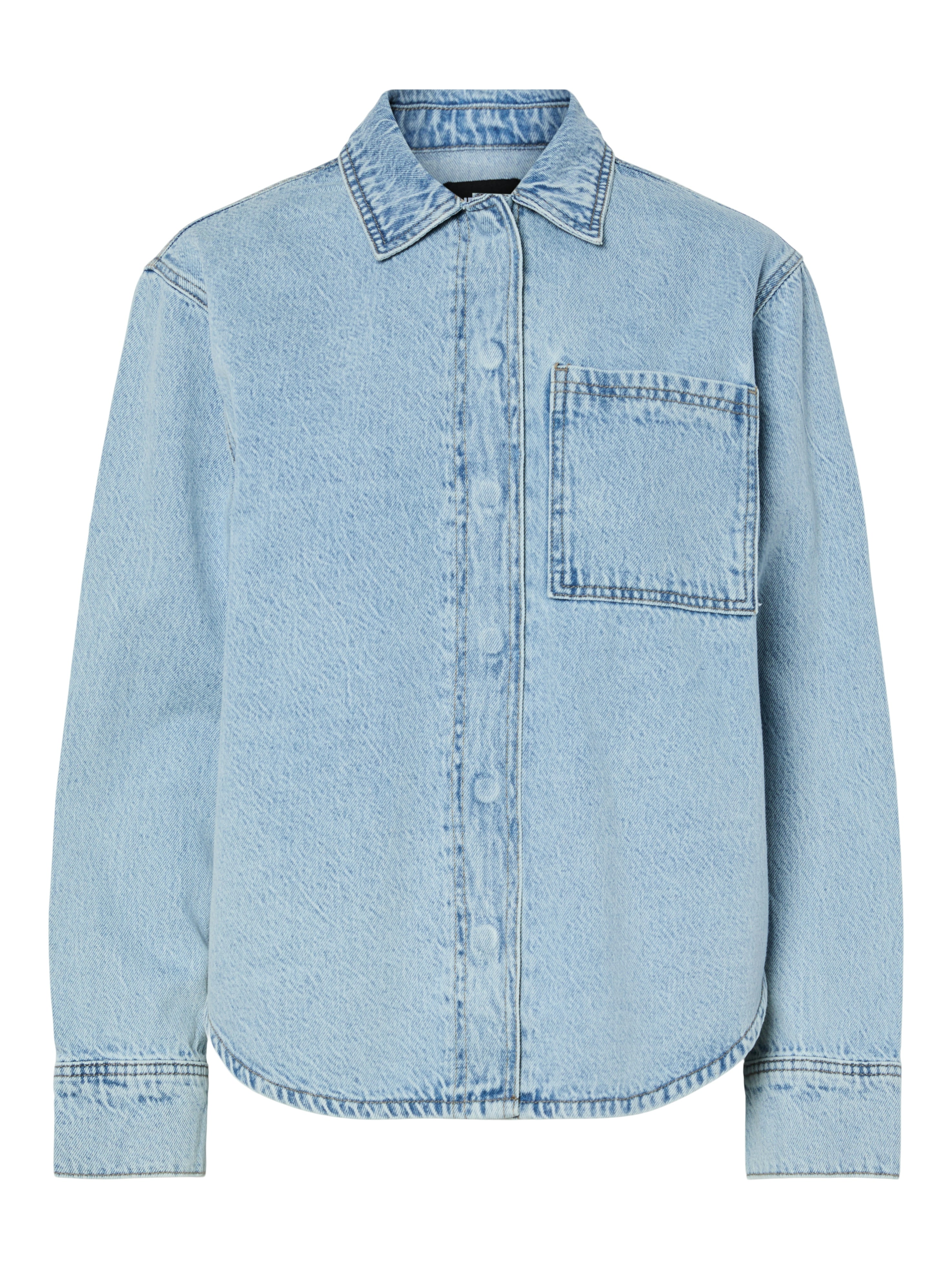 Josie Denim Shacket (Light Blue)