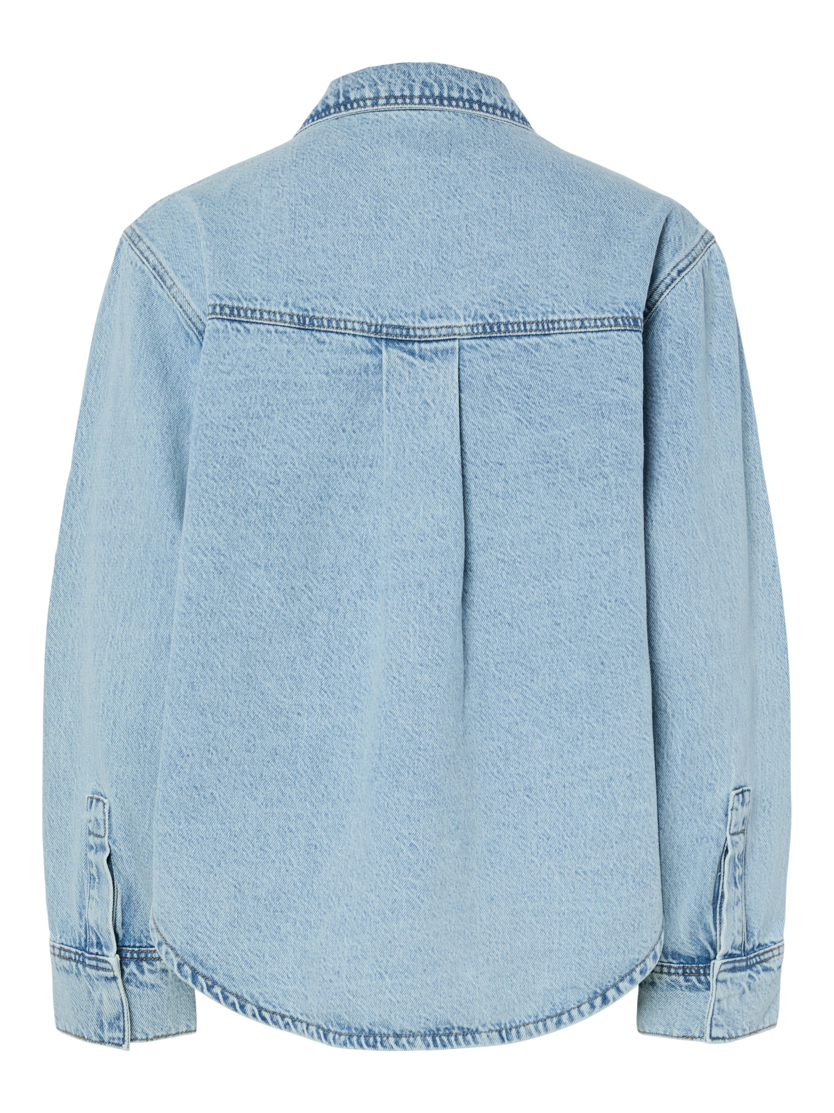 Josie Denim Shacket (Light Blue)