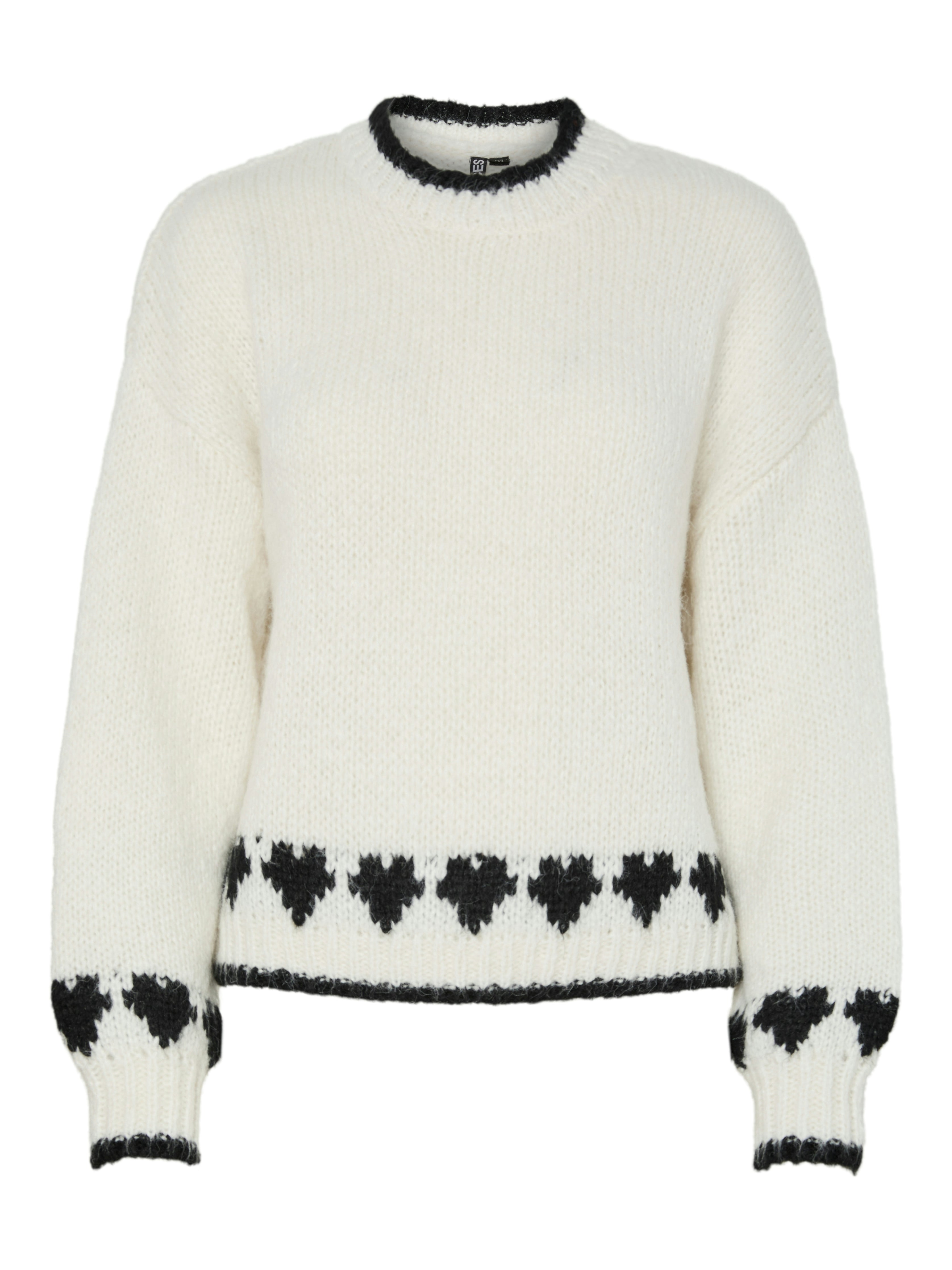 Genie Knit Jumper (Cloud Dancer/Black)