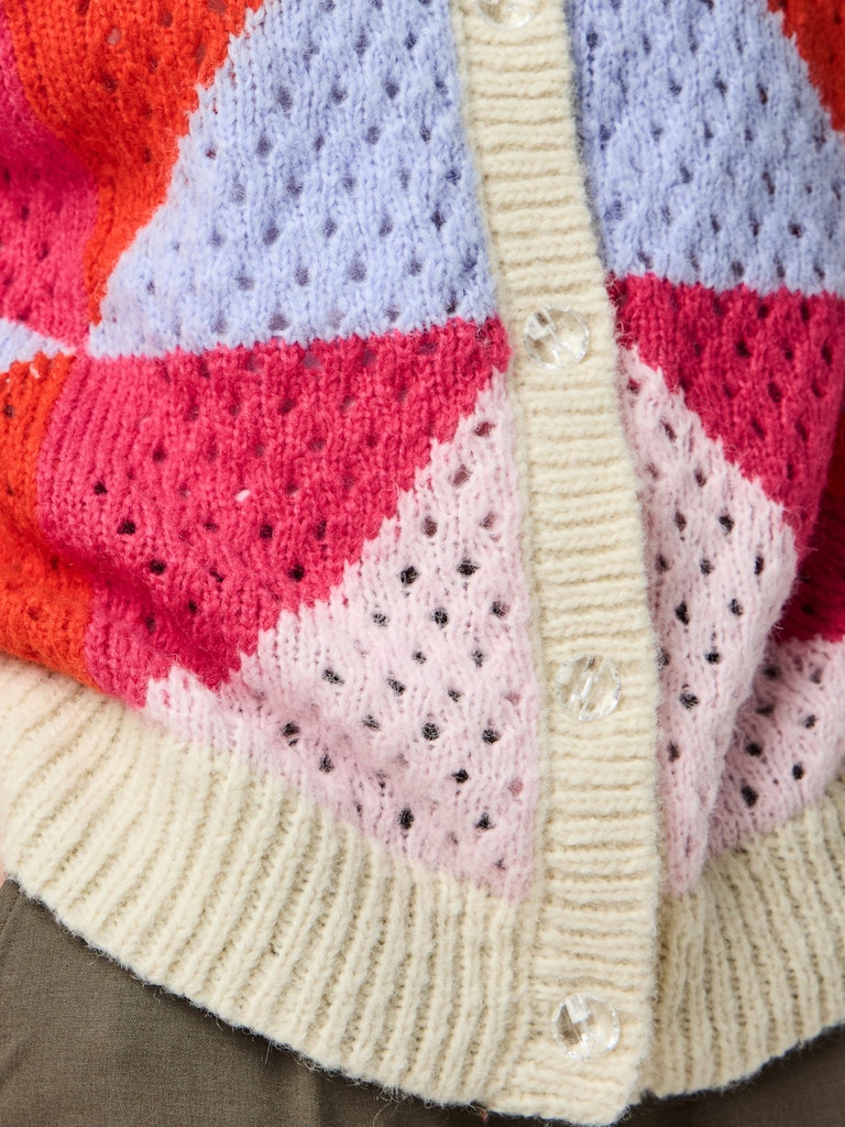 Janelle Knit Cardigan (Pink A Boo/Baby Lavender)