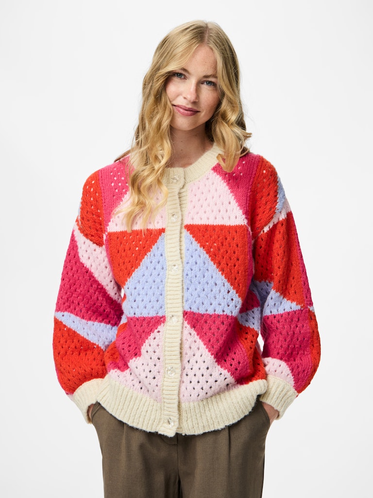 Janelle Knit Cardigan (Pink A Boo/Baby Lavender)