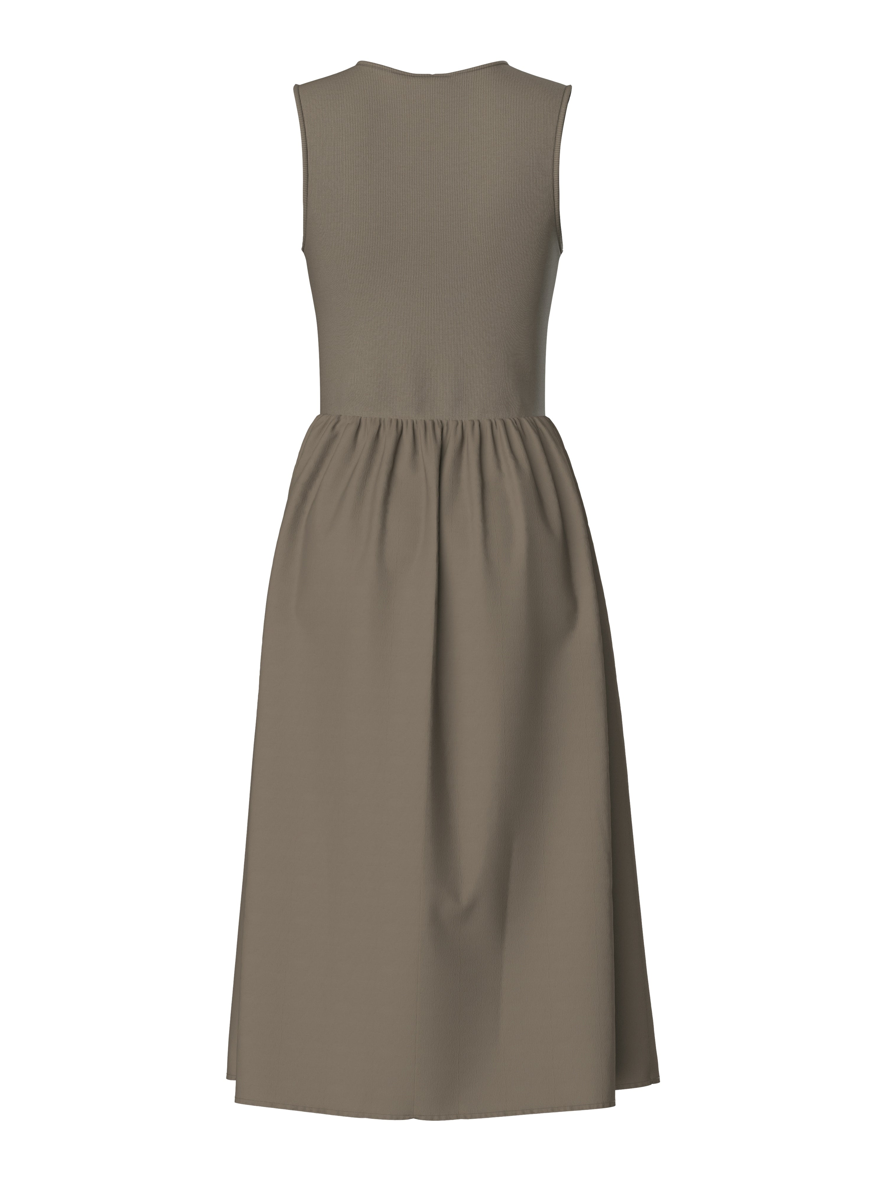 Joanie Sleeveless Midi Dress (Morel)