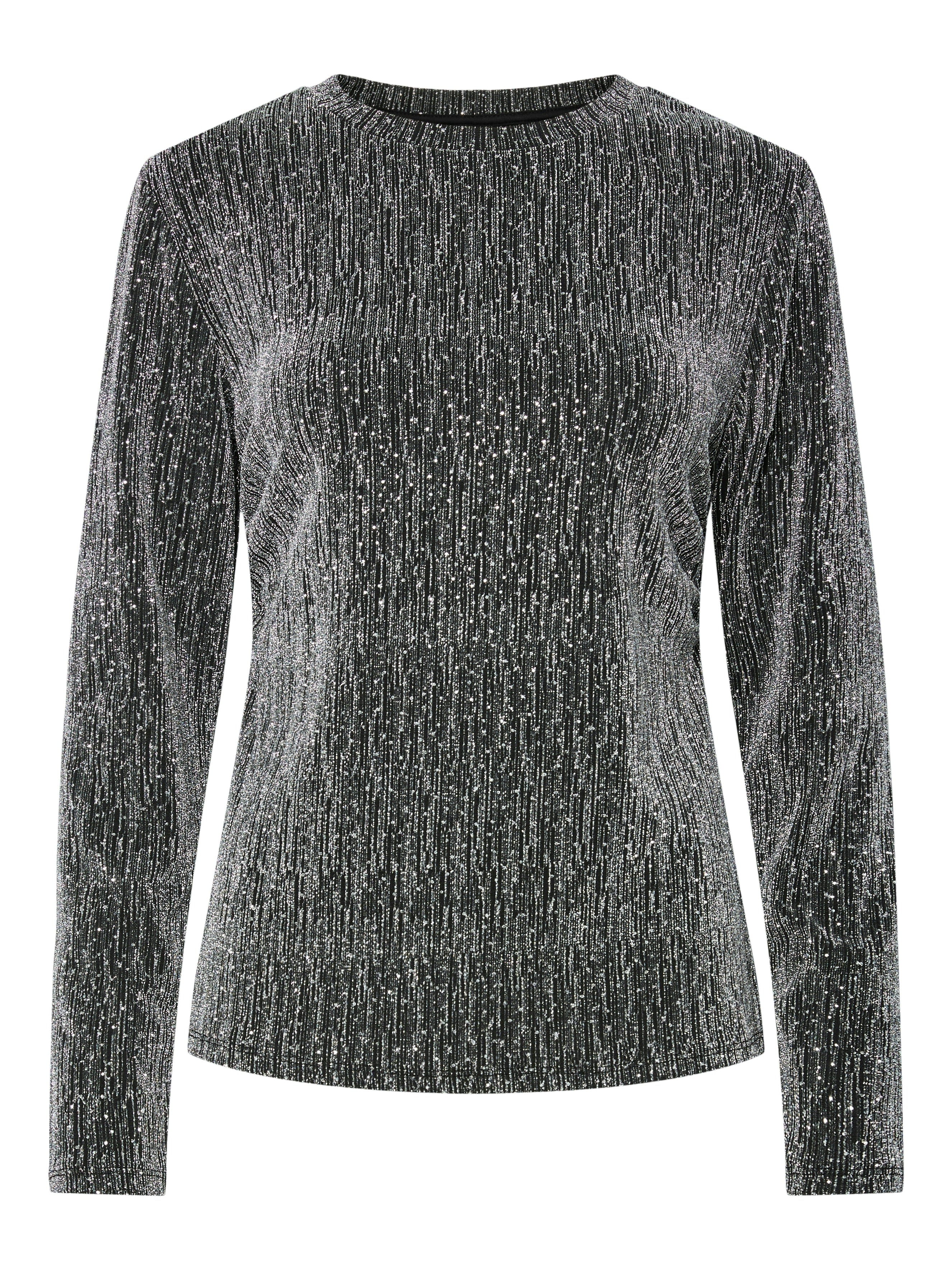 Macey Top (Black/Silver)