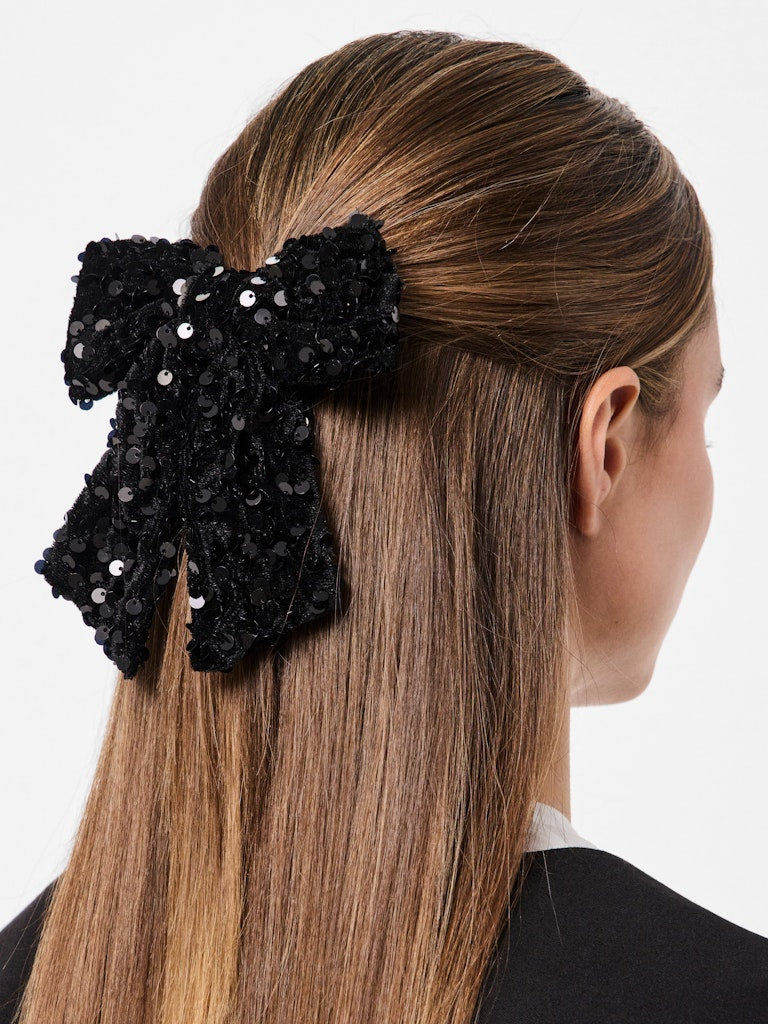 Lara Bow Hairclip (Black)