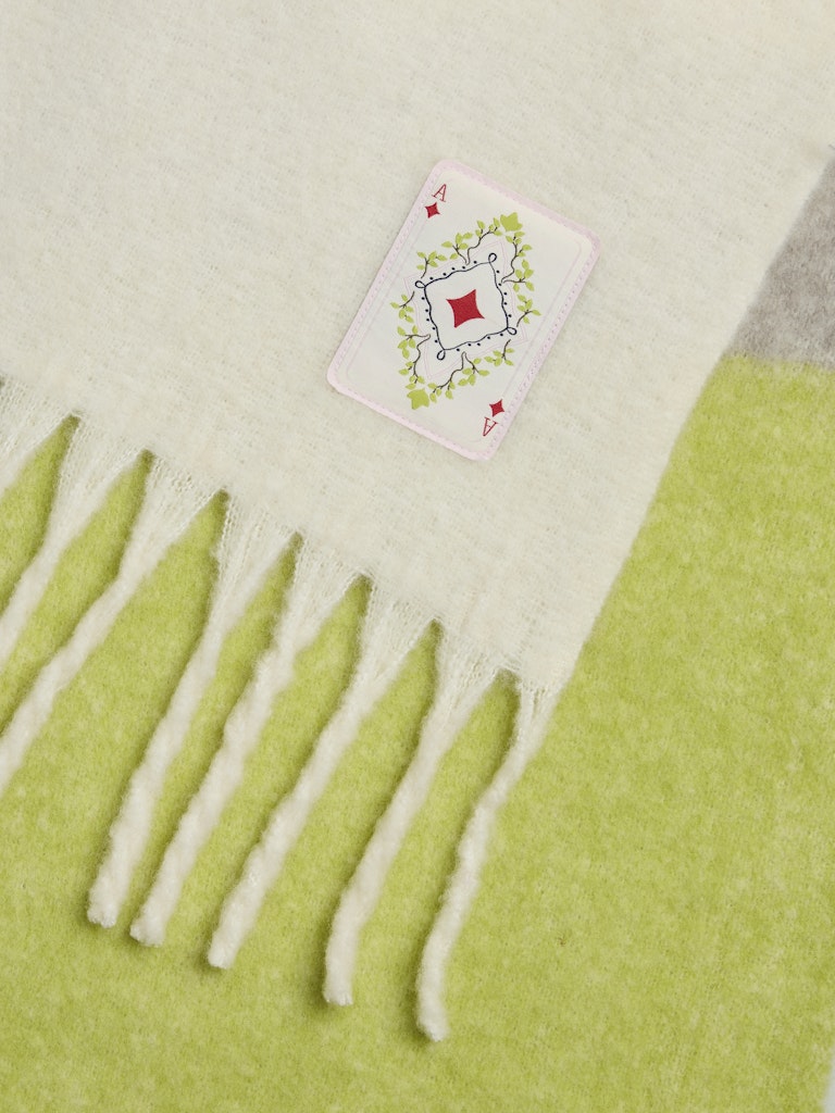 Mili Wool Blend Scarf (Cloud Dancer/Multi)